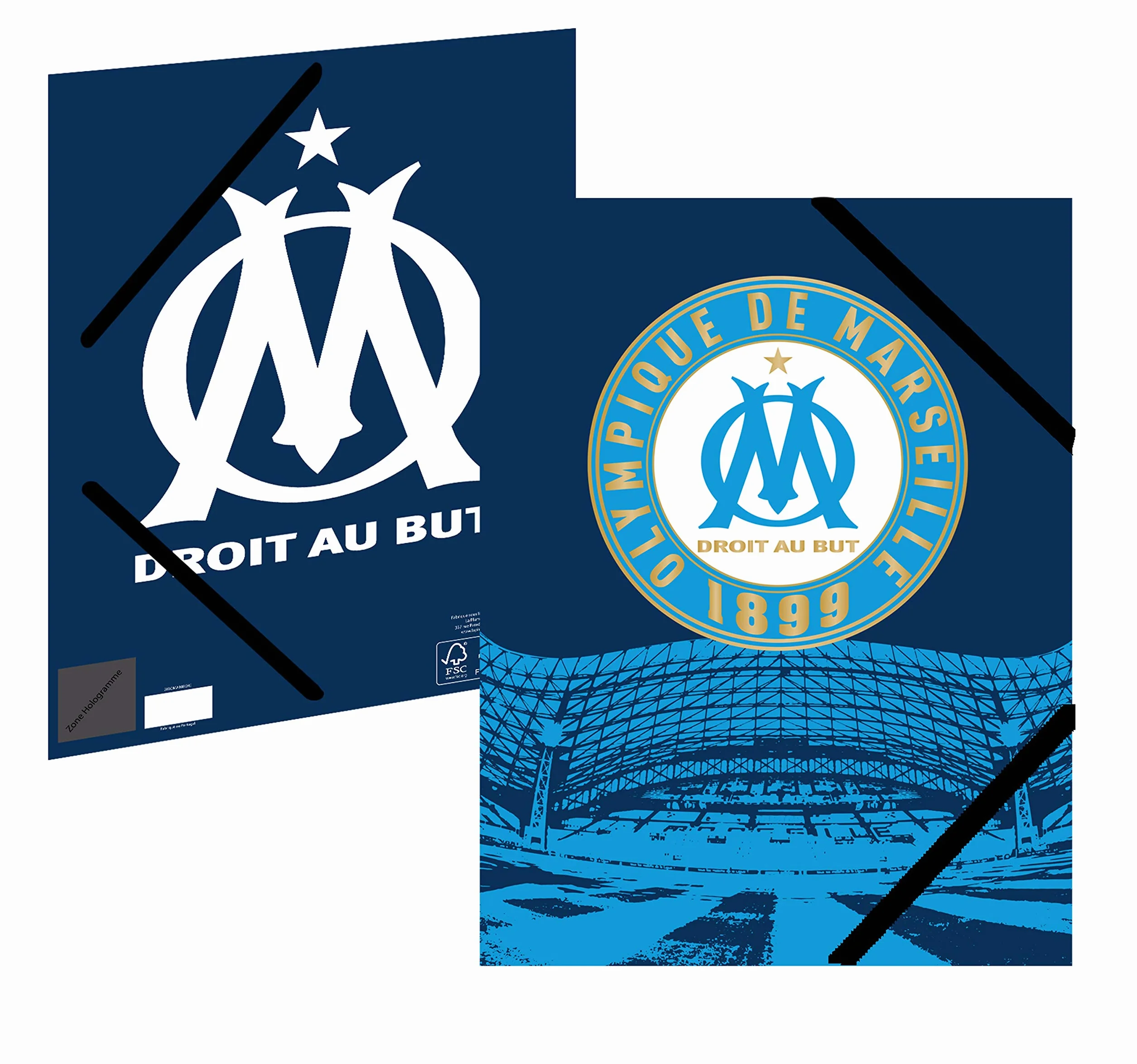 OLYMPIQUE DE MARSEILLE Chemise A4 Om Collection Officielle