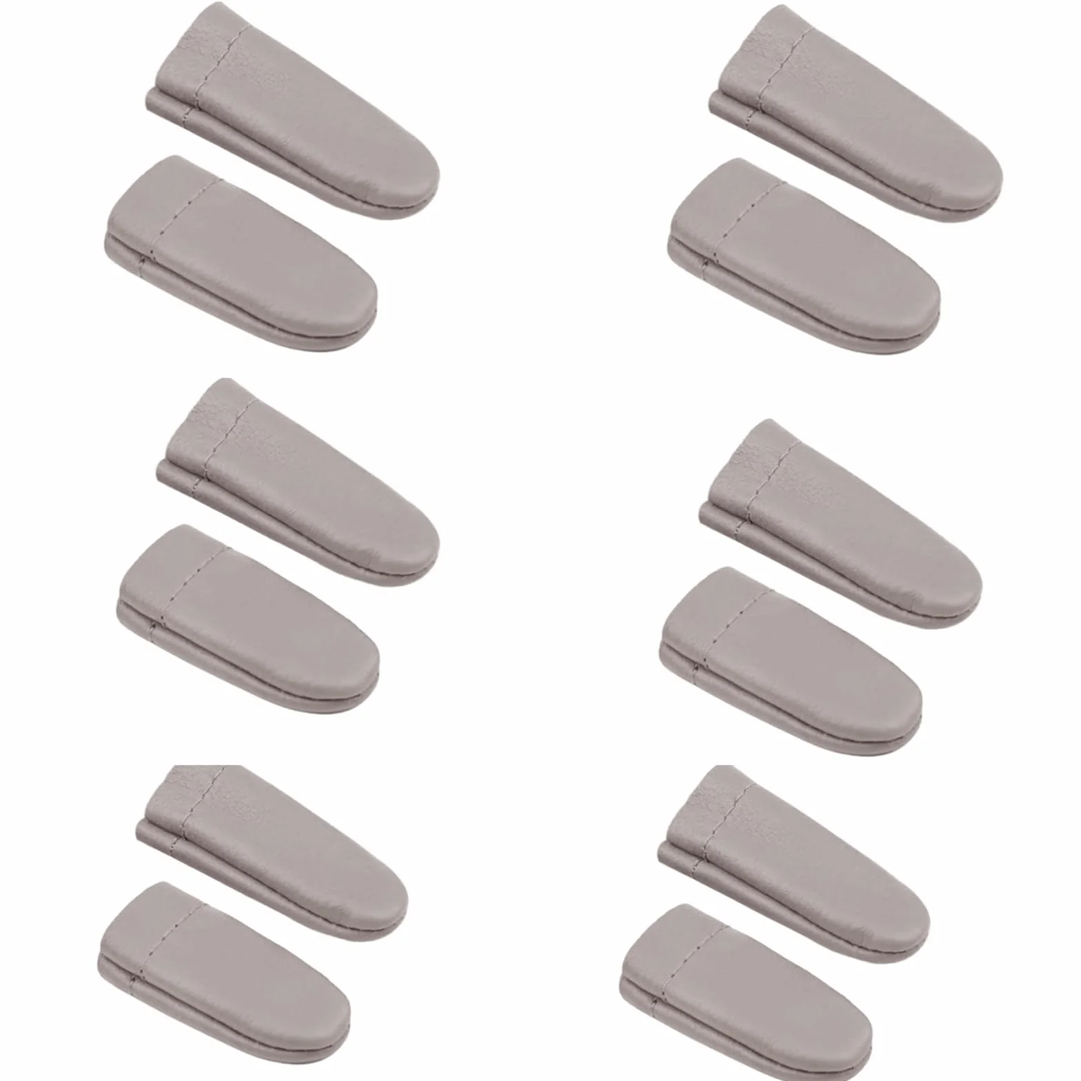 Protège-Doigts en Cuir de Vachette 6 Paires Protection des Doigts et du Pouce pour Couture Feutrage