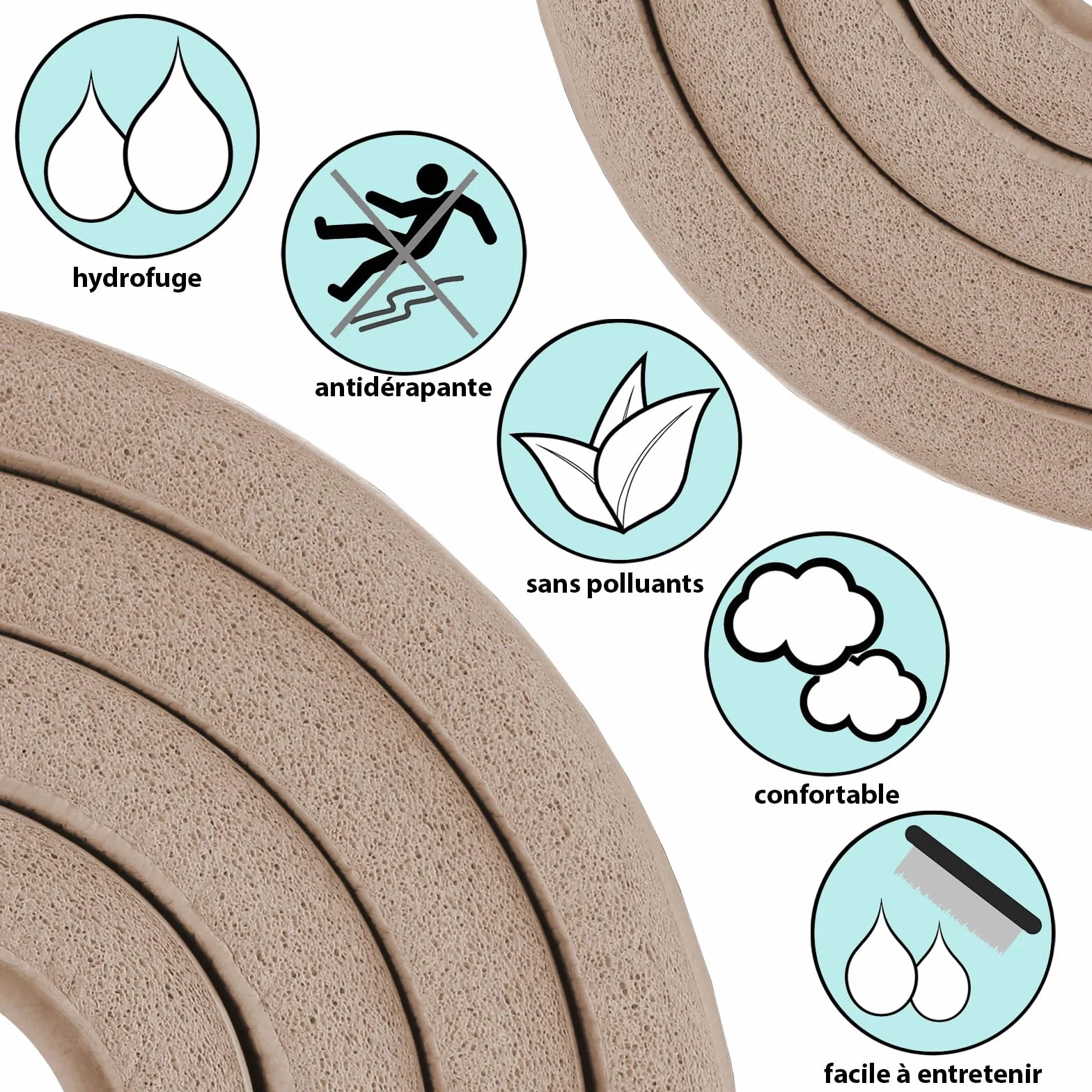ALPIDEX Tapis de Yoga Épais 1,5 cm 3 Largeurs Antidérapant sans Phtalates Sangle Transport