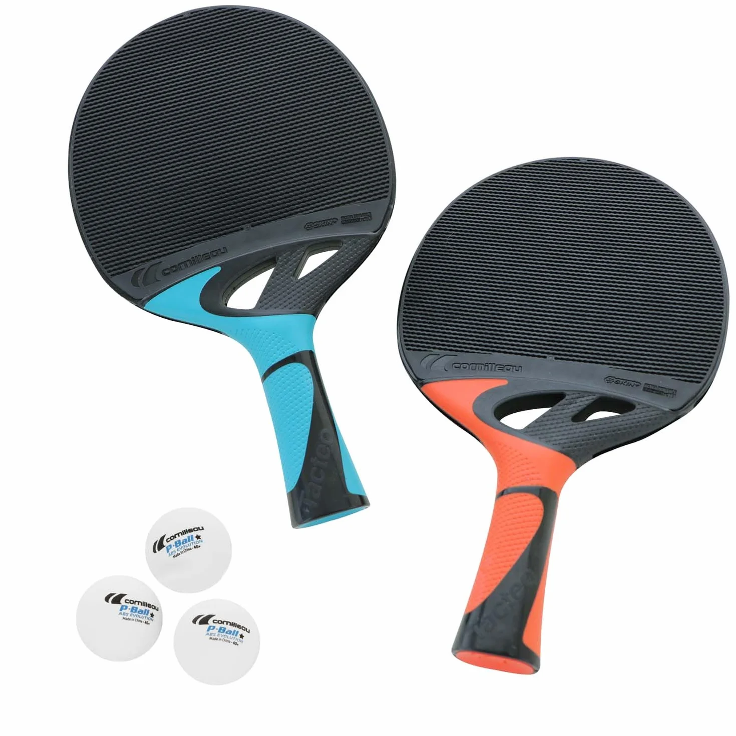 CORNILLEAU Tacteo Pack Duo Raquettes de ping-Pong d'extérieur Ultra résistante