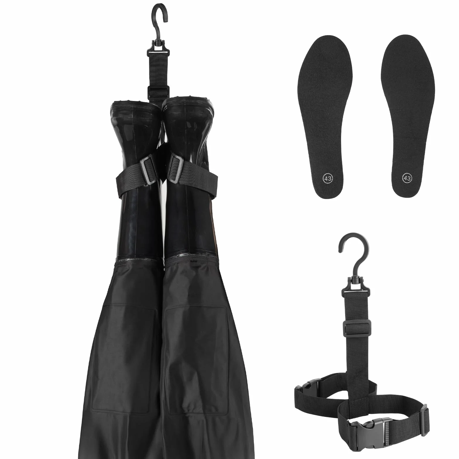 Night Cat Waders Pêche Homme Cuissardes Imperméable Respirant PVC Bottes
