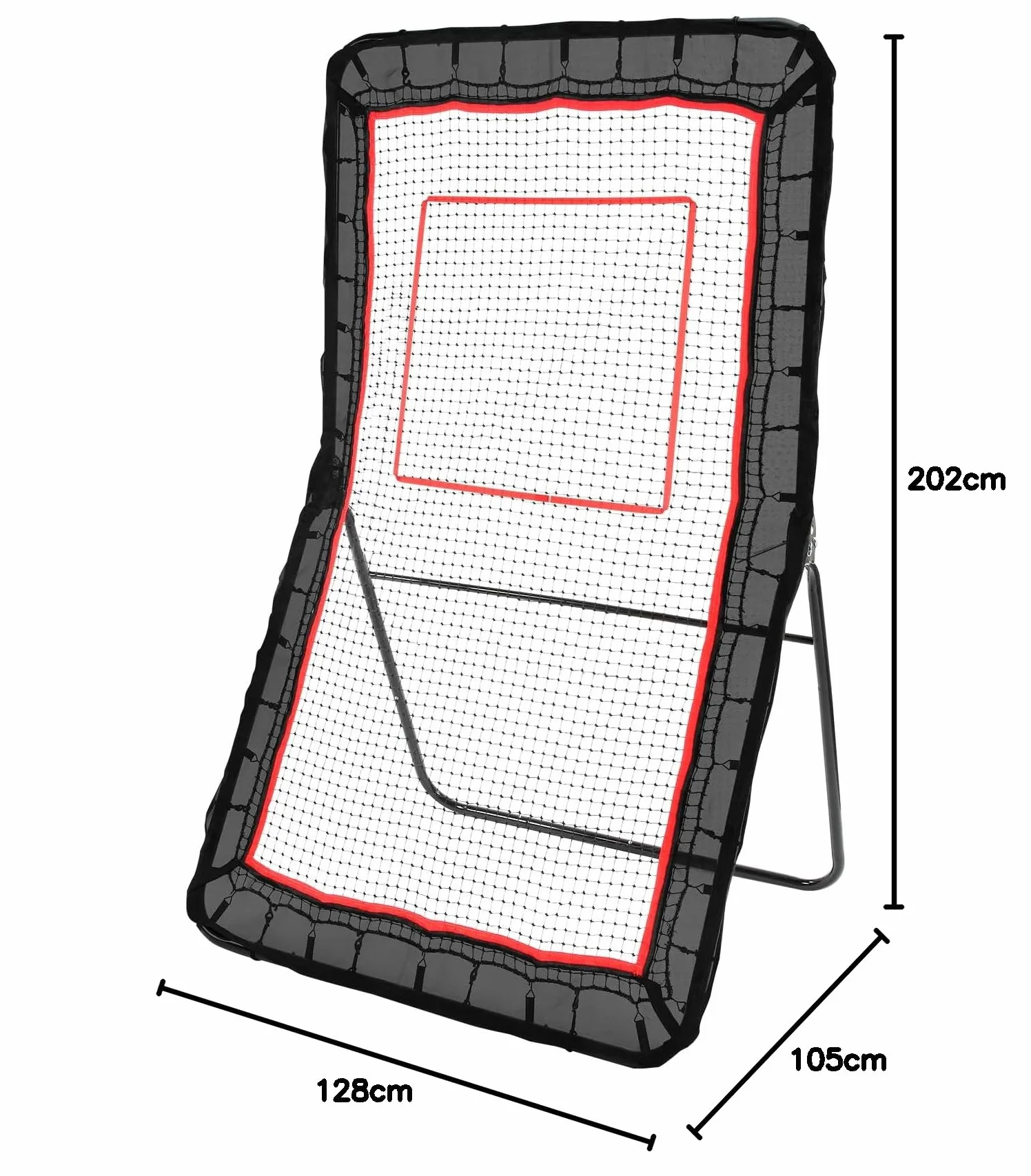 VEVOR Filet de rebond de crosse pour jardin, volley-ball, baseball, softball, angle réglable, avec cible