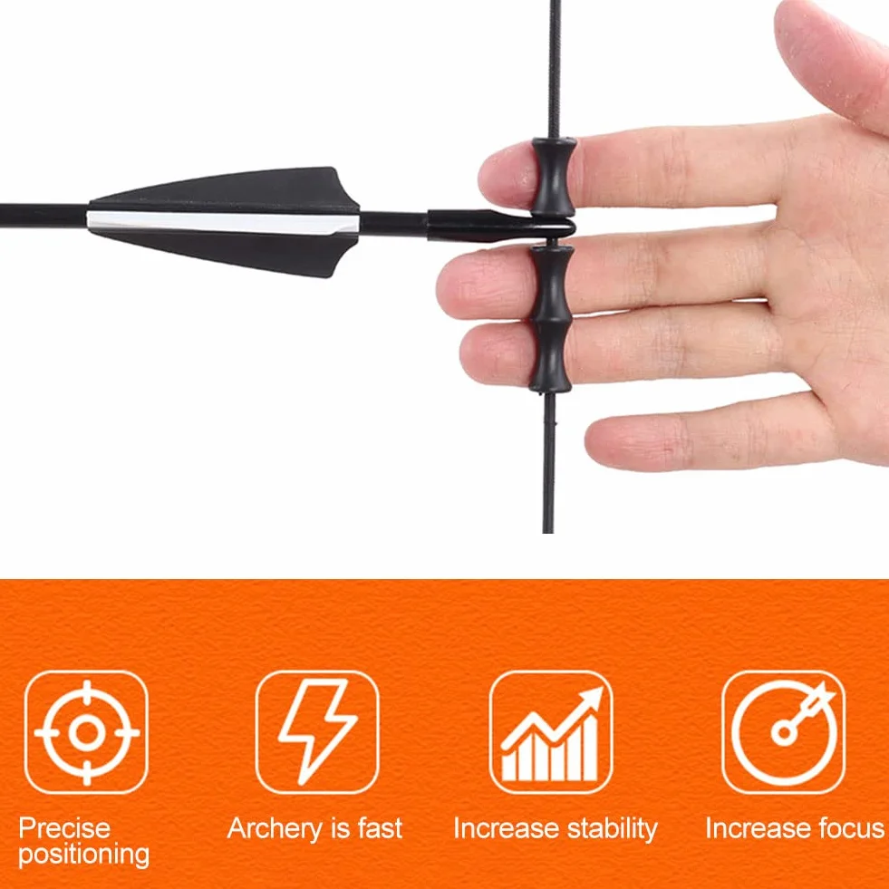 Protège-Doigts Tir à l'Arc en Silicone pour Chasse Protection Doigts
