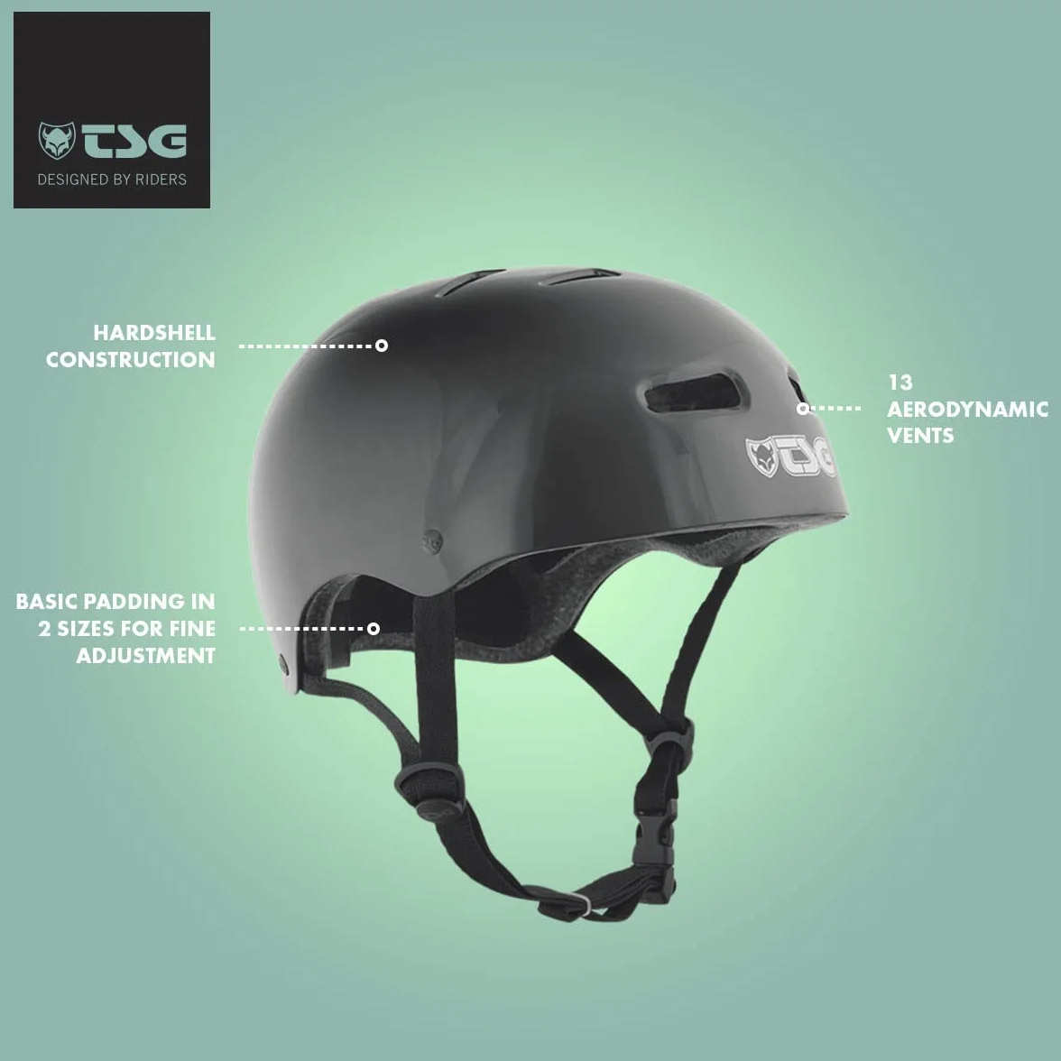 TSG Casque Skate BMX Injected Color