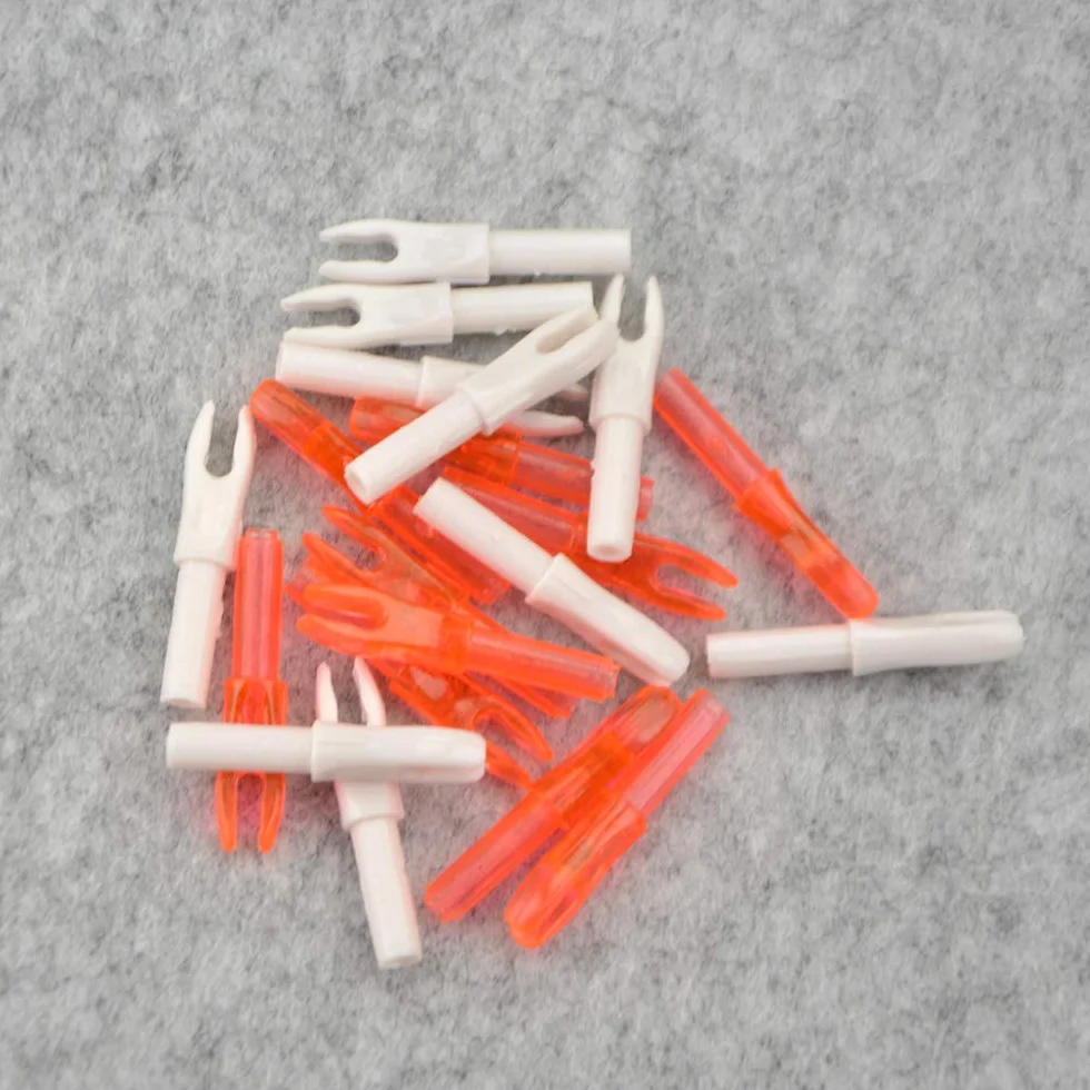 Encoches de flèche tir à l'arc remplaçables 50 pièces Plastique ID 4.2mm
