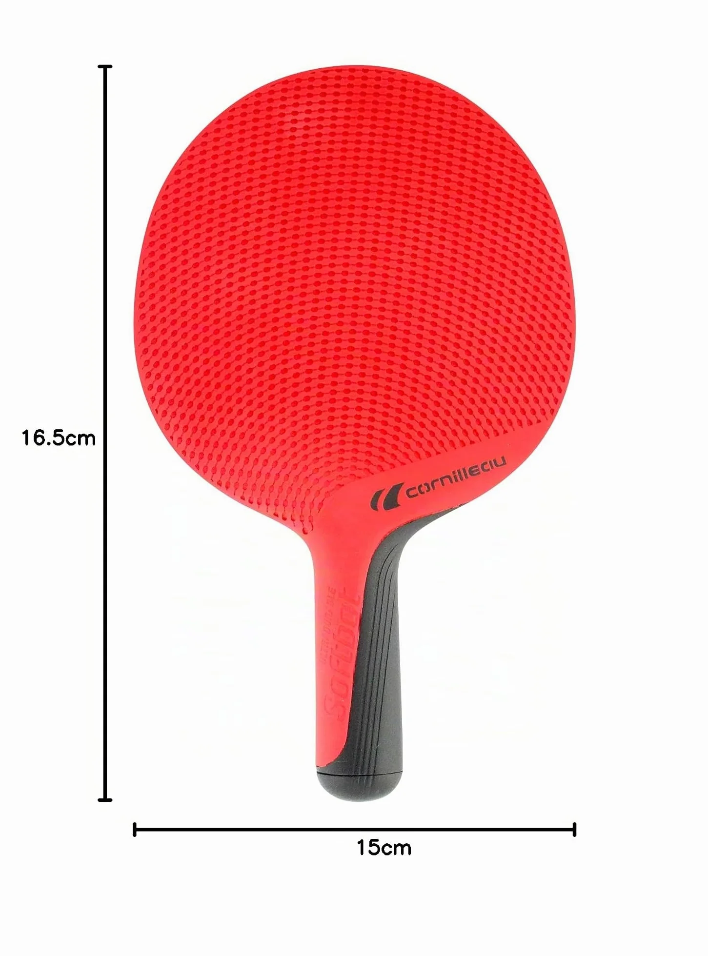 CORNILLEAU SOFTBAT Pack Duo 2 Raquettes de Ping Pong d'Extérieur Éco-conçues Bleu Rouge