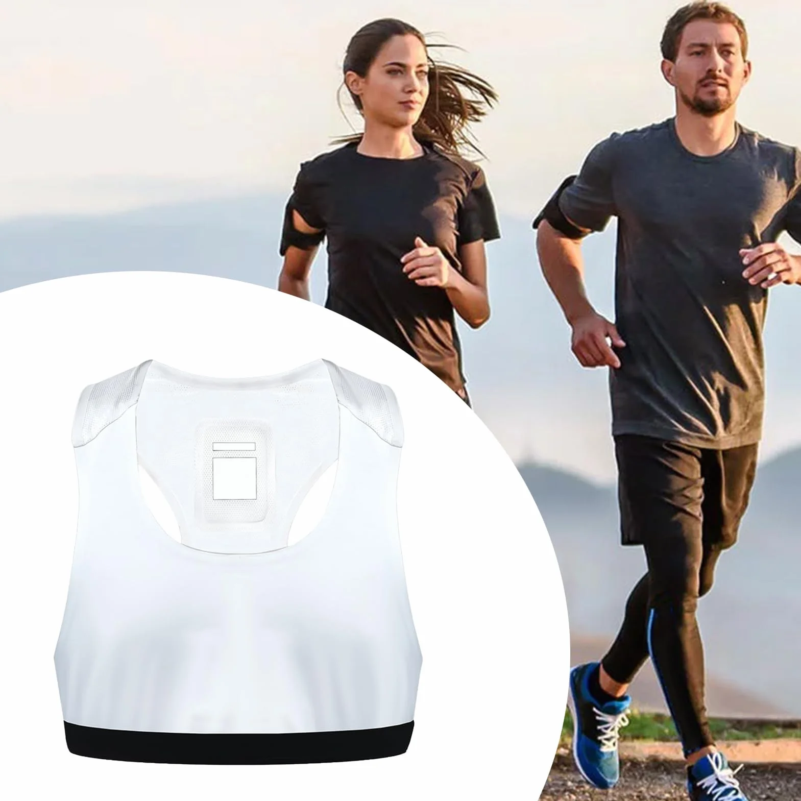 Gilets GPS de Football pour Hommes - Vêtements Sportifs Extérieurs avec Traqueur GPS - Accessoire Sportif Évacuant la Sueur