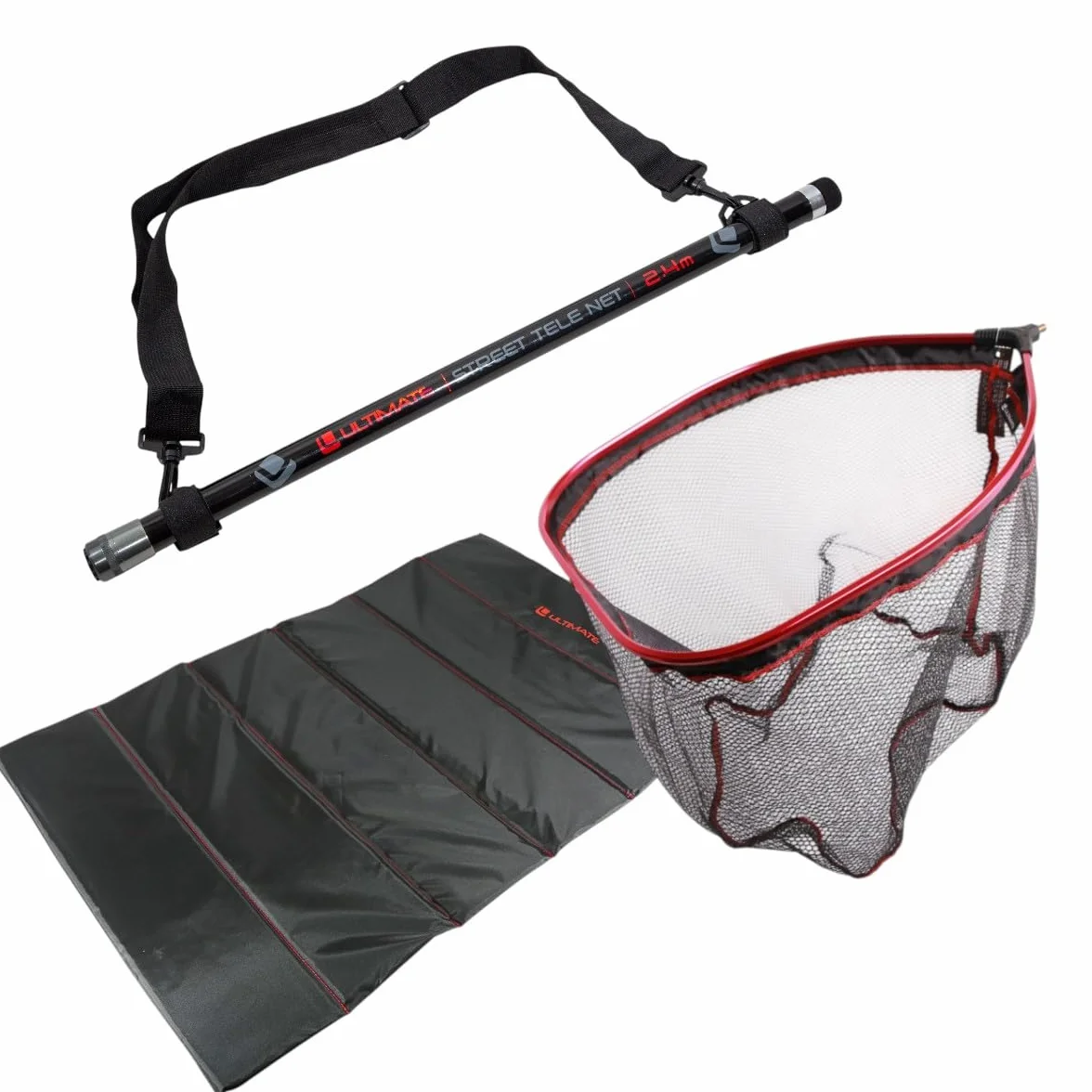 Ensemble Ultimate Predator Streetfishing Épuisette 2.40m Tapis De Réception Carnassier