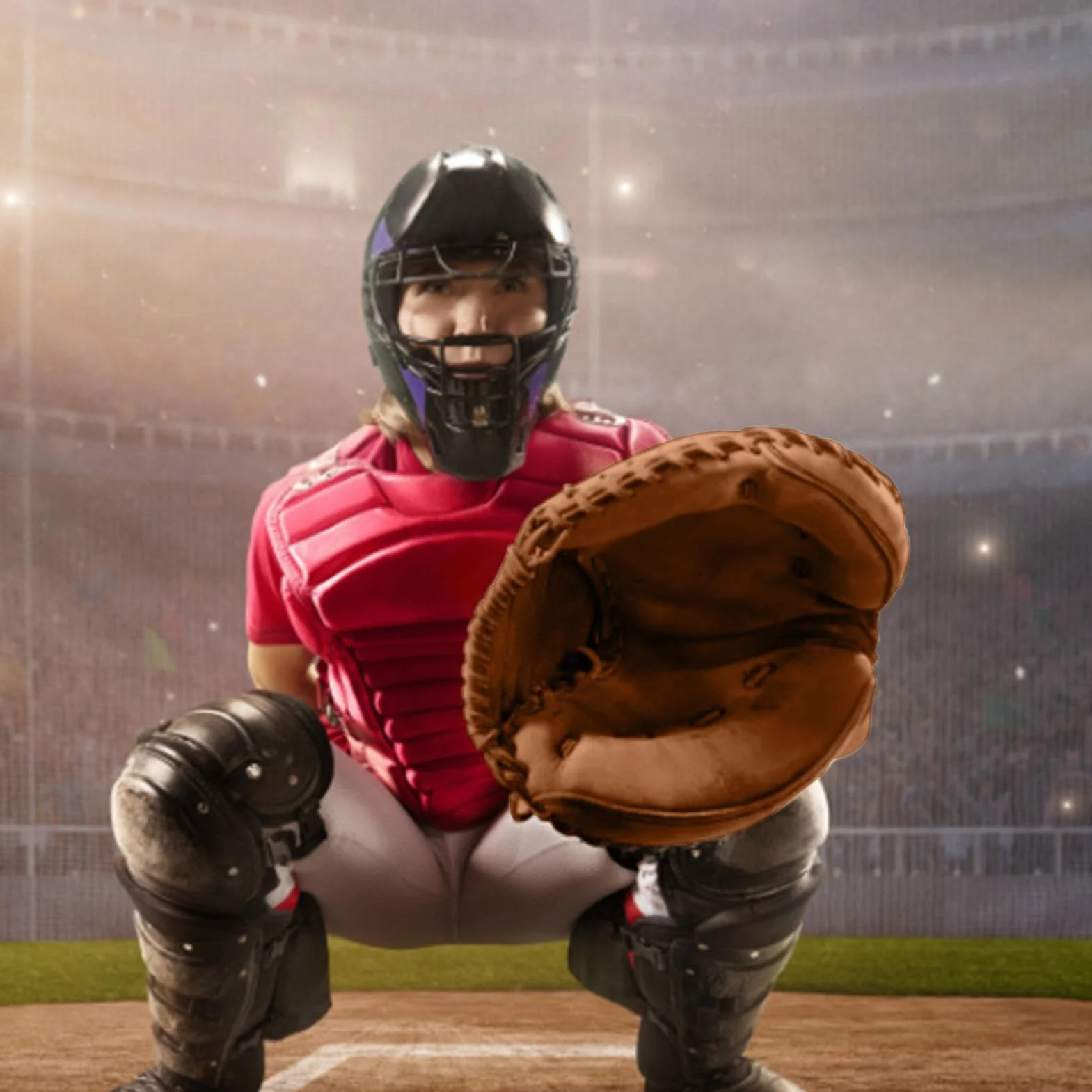 Gants de baseball et softball en cuir PU durables pour enfants et adultes S/M/L