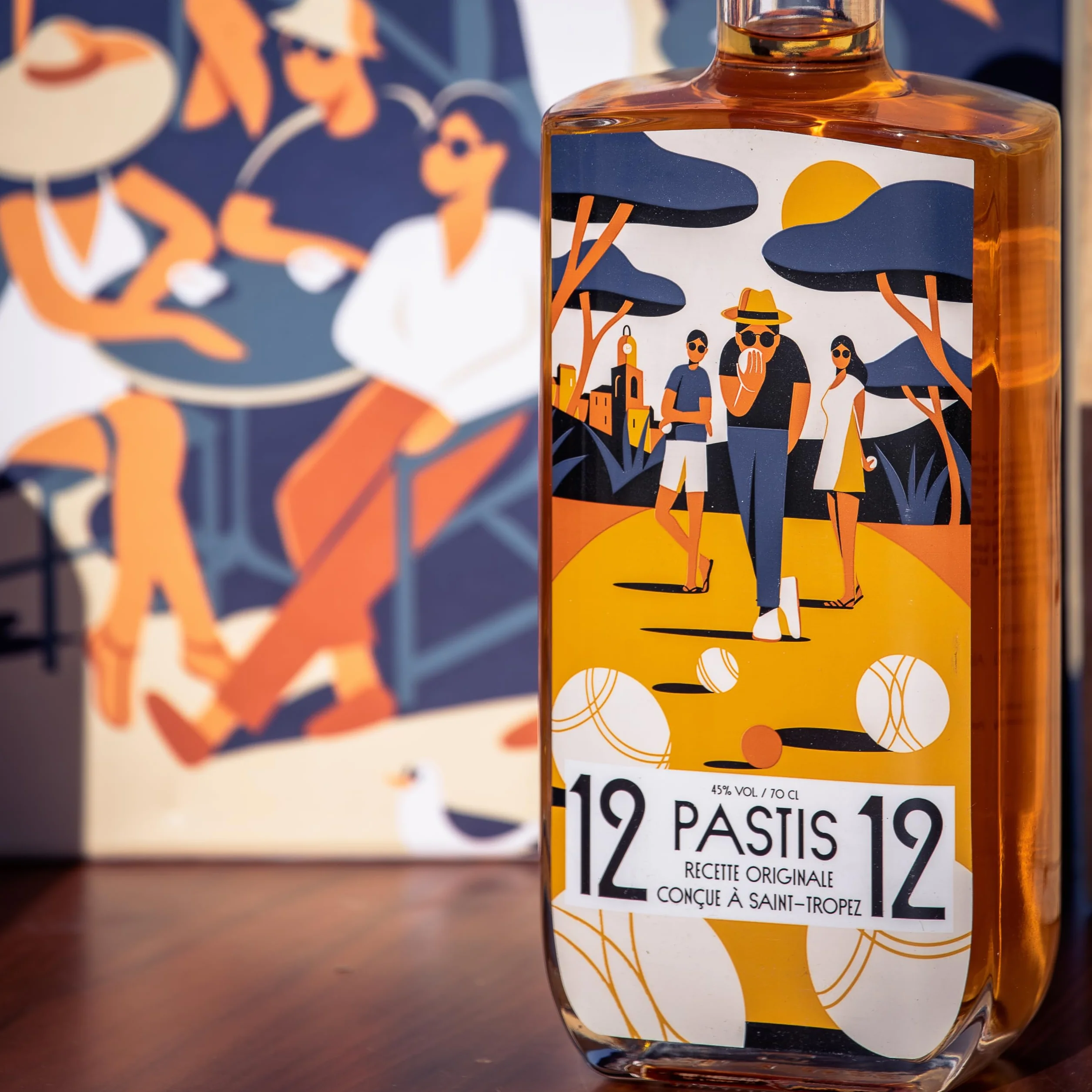 Pastis 12/12 édition Pétanque 45° 70cl