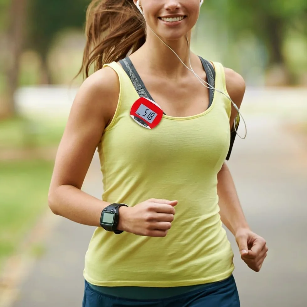 Podomètre 3D Numérique avec Moniteur Distance Marche Portable Compteur Calories Brûlées