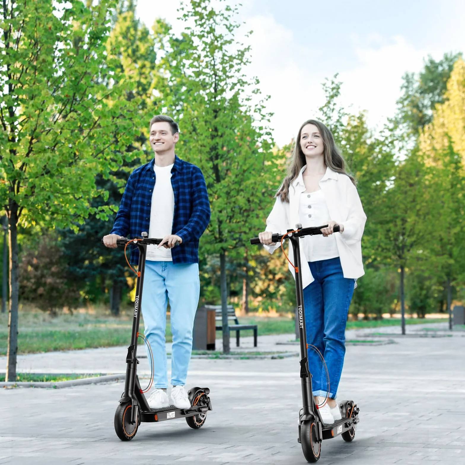 TODIMART T3 Trottinette Electrique Adulte 350W 25KM/H 35KM Batterie 36V 7.8Ah Pliable