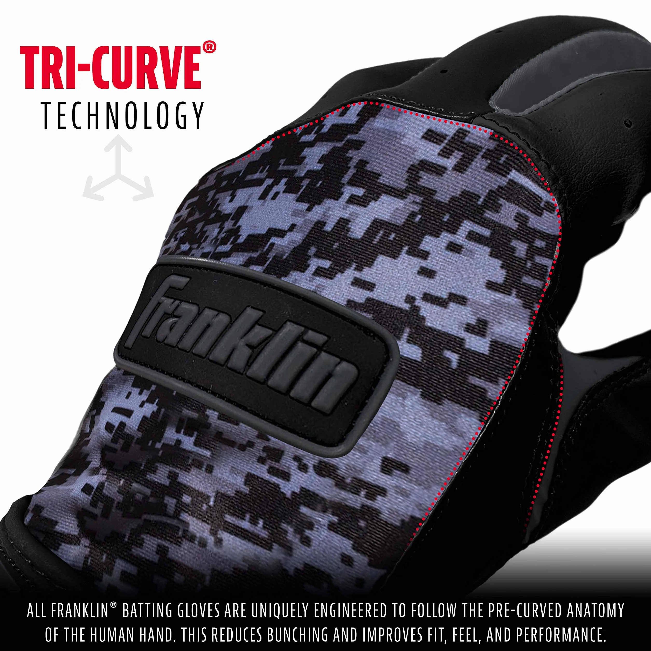 Franklin Sports MLB Digitek Gants de Baseball Noir Taille S