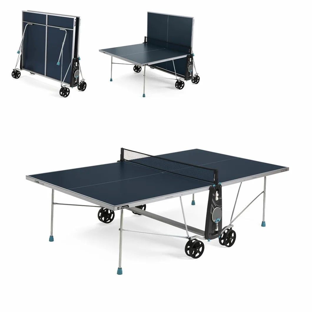 Cornilleau Table de ping-Pong d'extérieur 100X Outdoor Bleu Gris