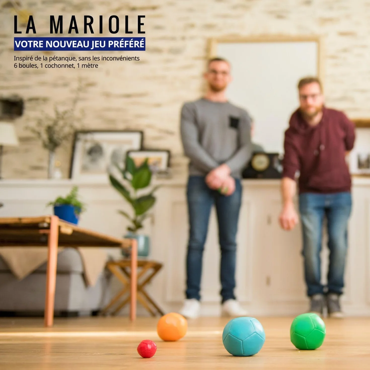 LA MARIOLE Jeu de Boules de Pétanque Tout Terrain Intérieur Extérieur Pack Officiel V4