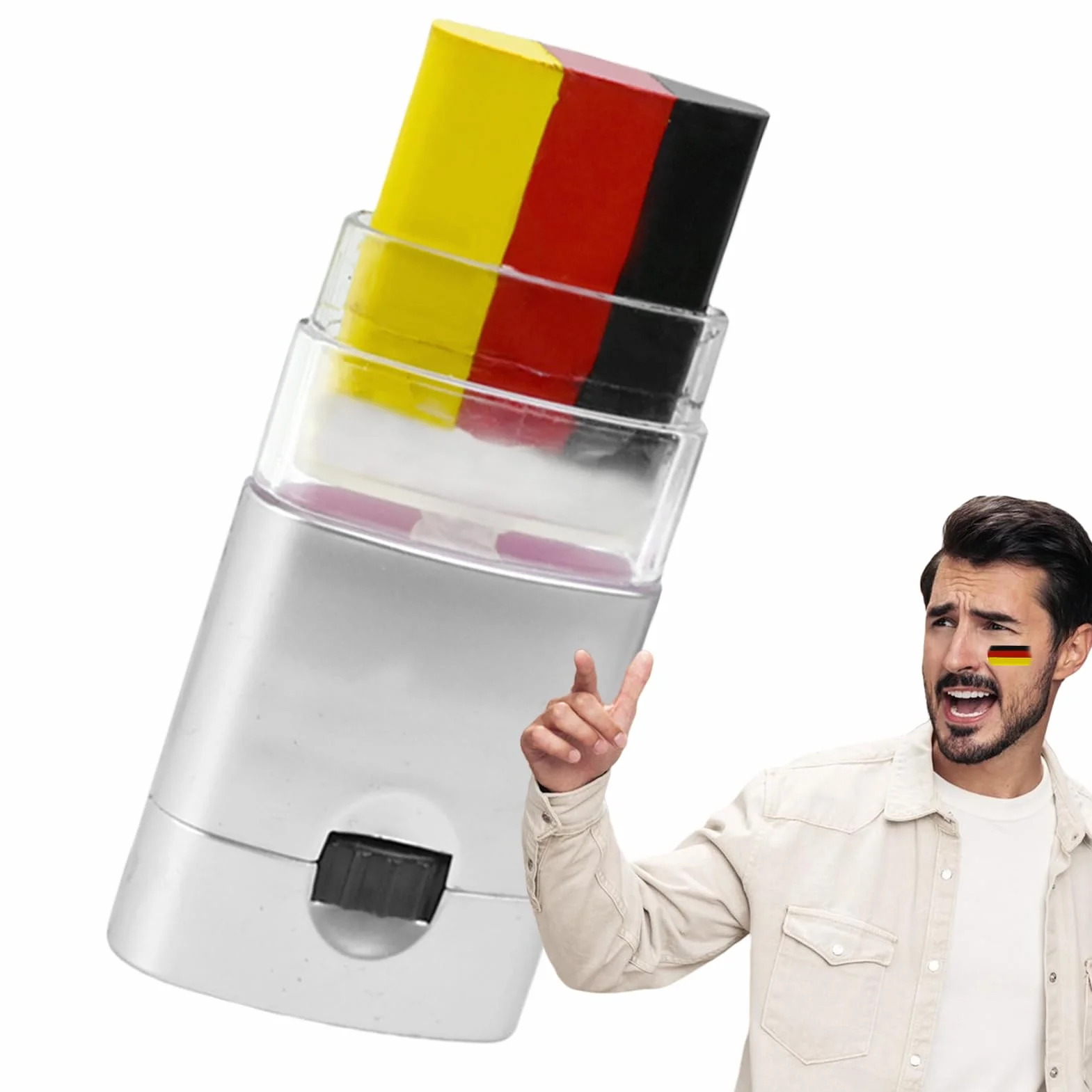 Maquillage Drapeau Français Rouge Blanc Bleu 3 Couleurs Lavable