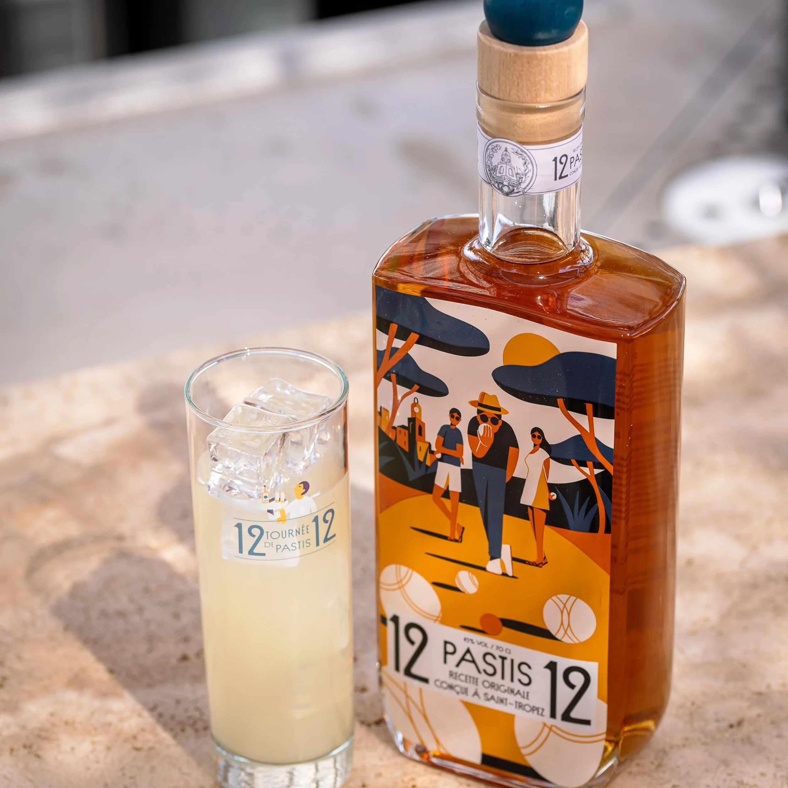 Pastis 12/12 édition Pétanque 45° 70cl