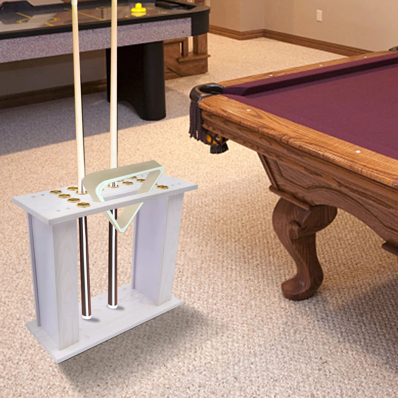 Support de queue de billard pour 16 queues et accessoires maison club