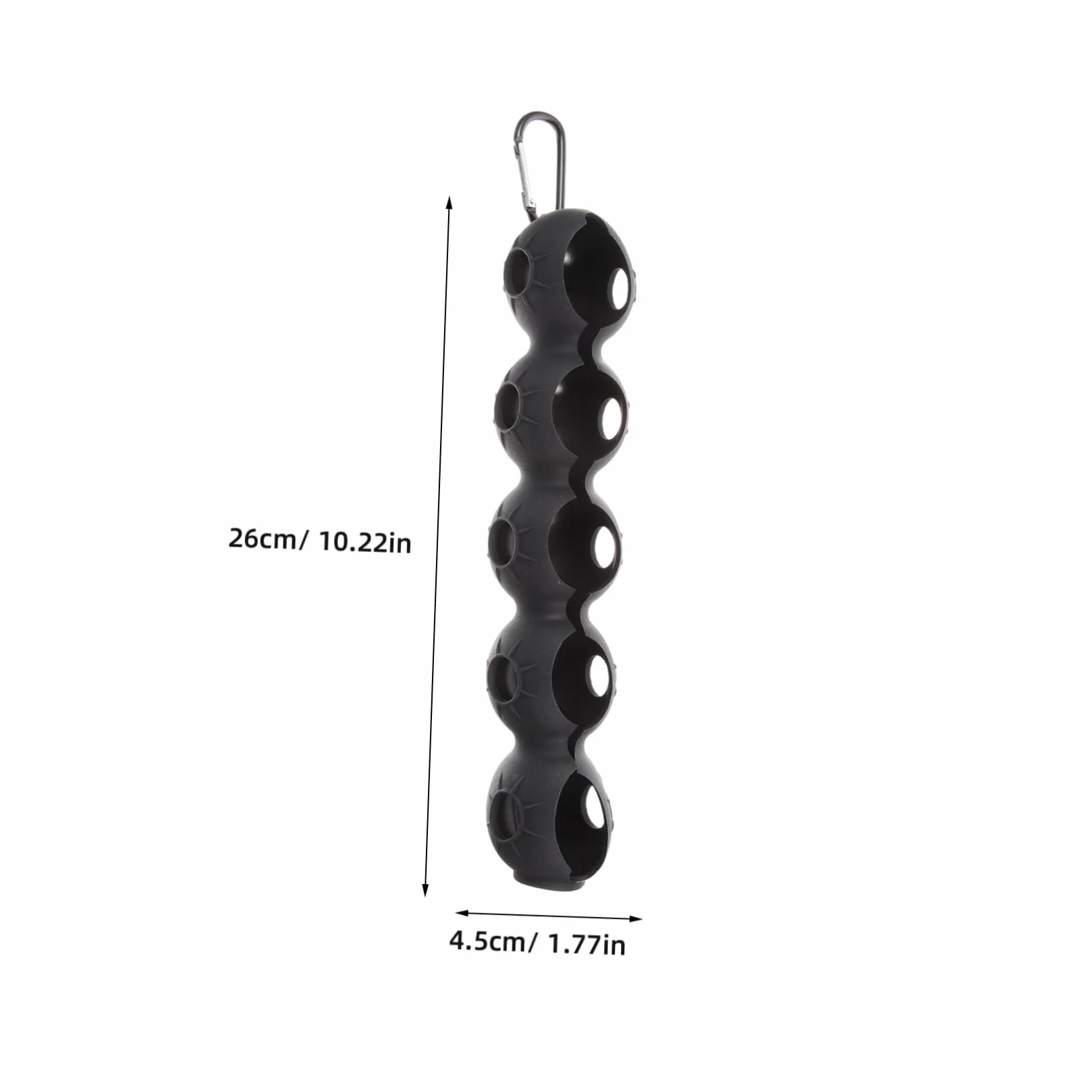 Porte-balles de Golf en Silicone Noir Élastique Résistant Hommes
