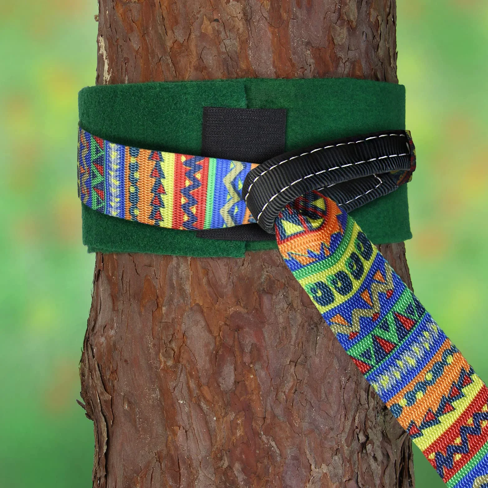 ALPIDEX Slackline Set 15 m avec Protections Arbre et Cliquet pour Enfants Débutants Avancés
