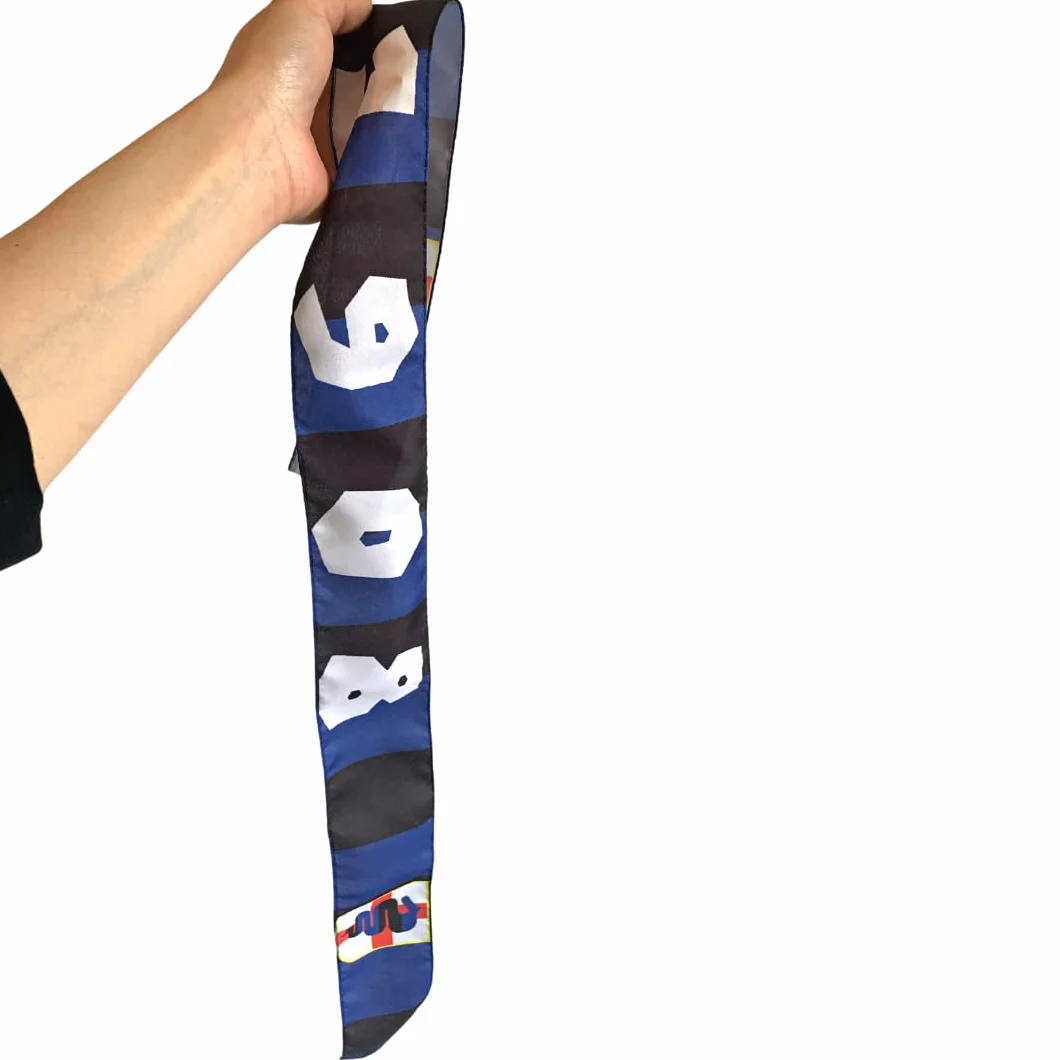 NARAMAKI Attaches Inter 86 x 6 cm noires bleues 3 bandes Tifo 1908 Gadgets football