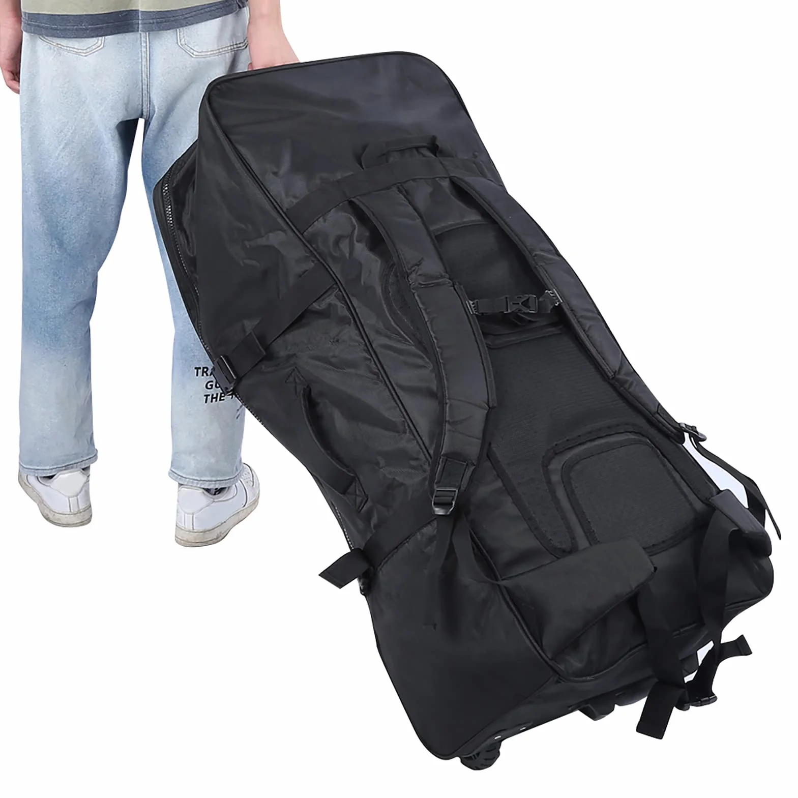Sac de Rangement étanche pour Planche de Surf 140 L avec Roulettes, Polyester