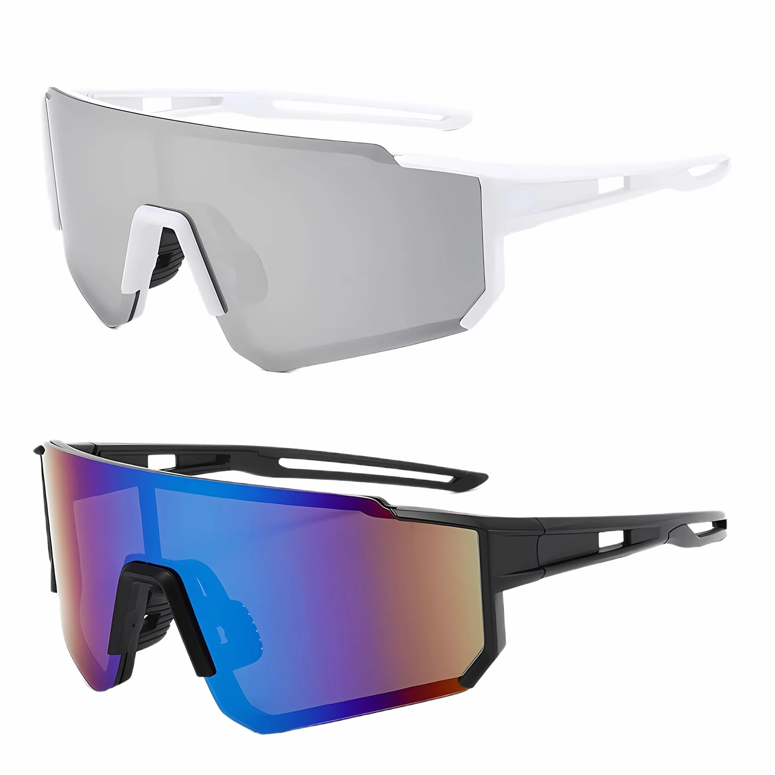 DabbOo Lunettes de Cyclisme Polarisées Homme Femme Protection UV400 pour Running Course à Pied Ski