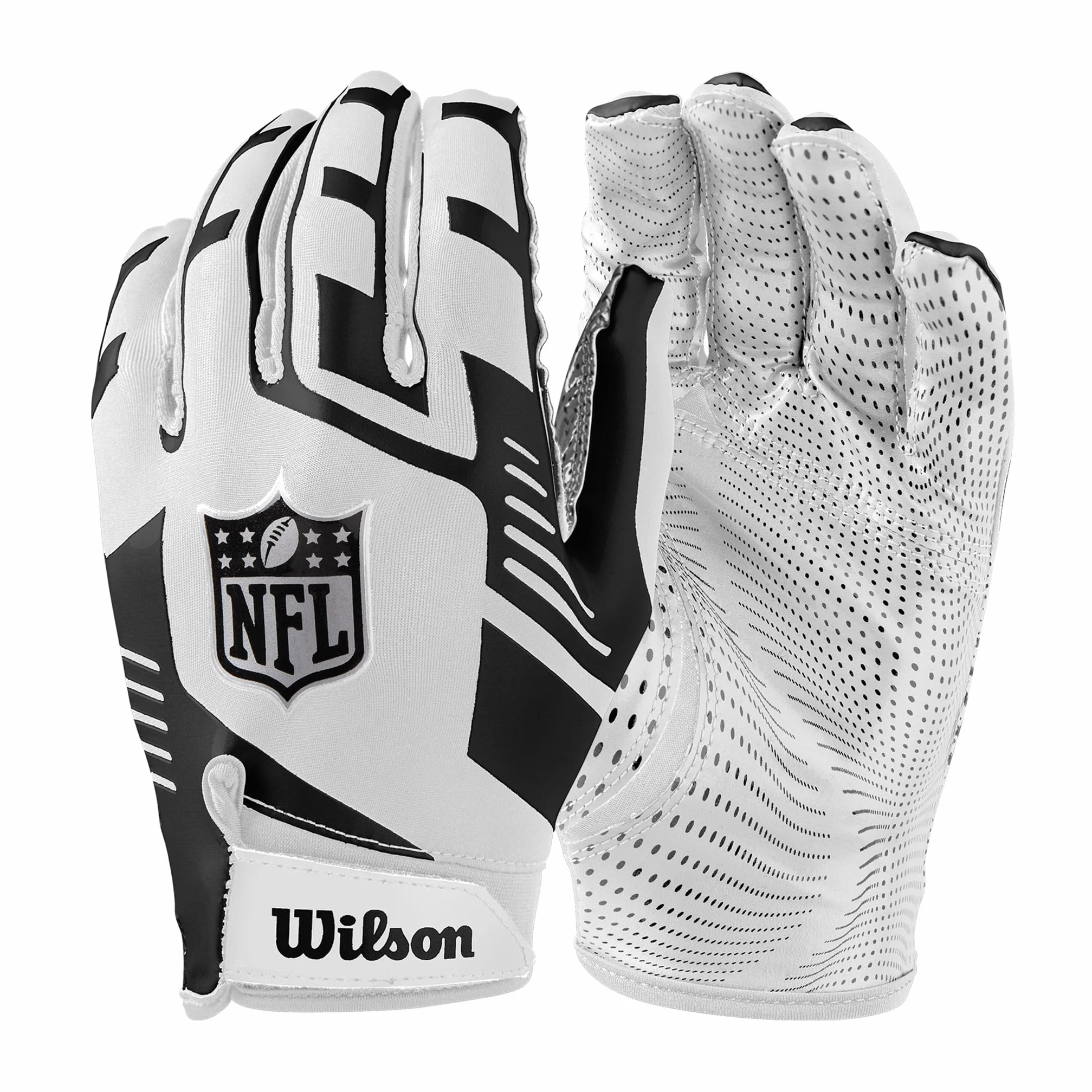 Wilson NFL Stretch Fit Receiver Glove, Gants de Receveur de Football américain