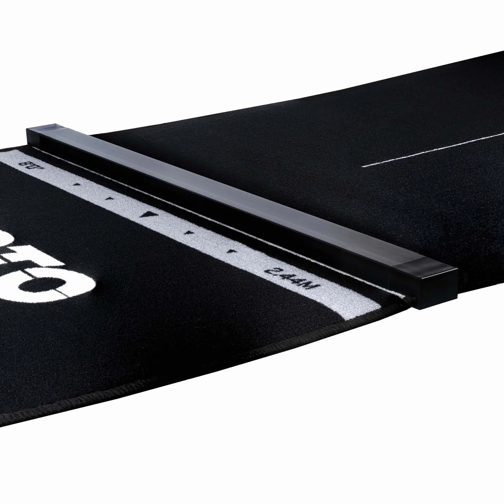 Tapis de Fléchettes Checkout Oche Noir 285 x 80 cm Antidérapant avec Indicateur de Score