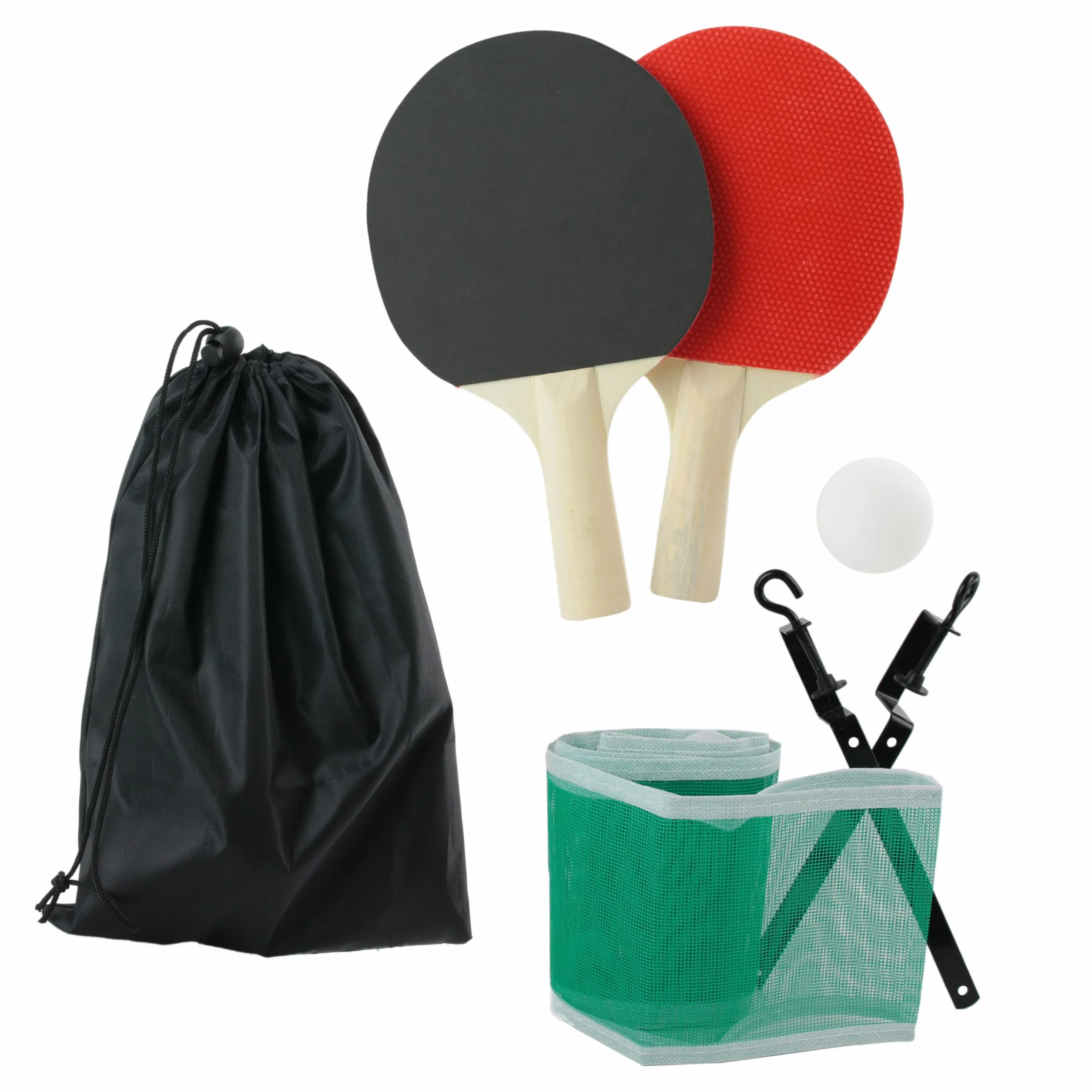 MISTER GADGET MG3072 Jeu de Ping Pong Mobile Compact Filet 2 Raquettes 2 Balles Housse de Rangement