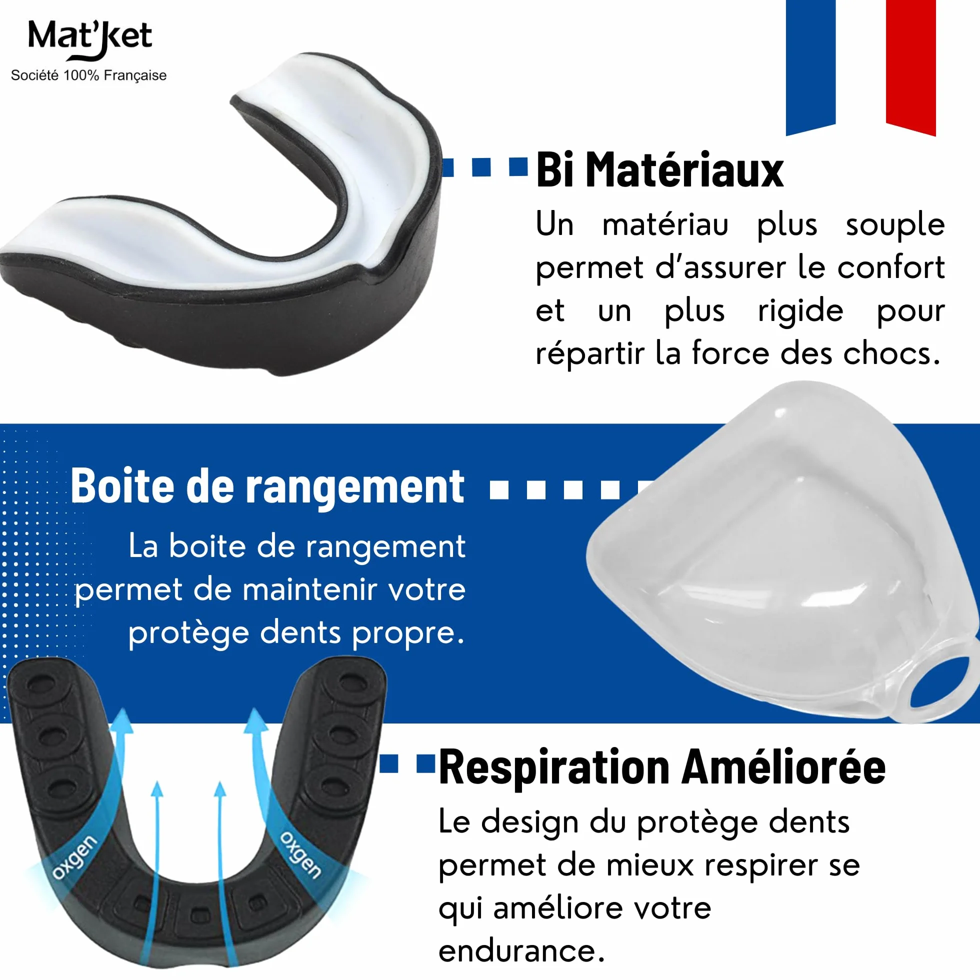 Protege Dent Boxe Silicone Moulable Noir Gouttiere Dentaire Protège Dents UFC