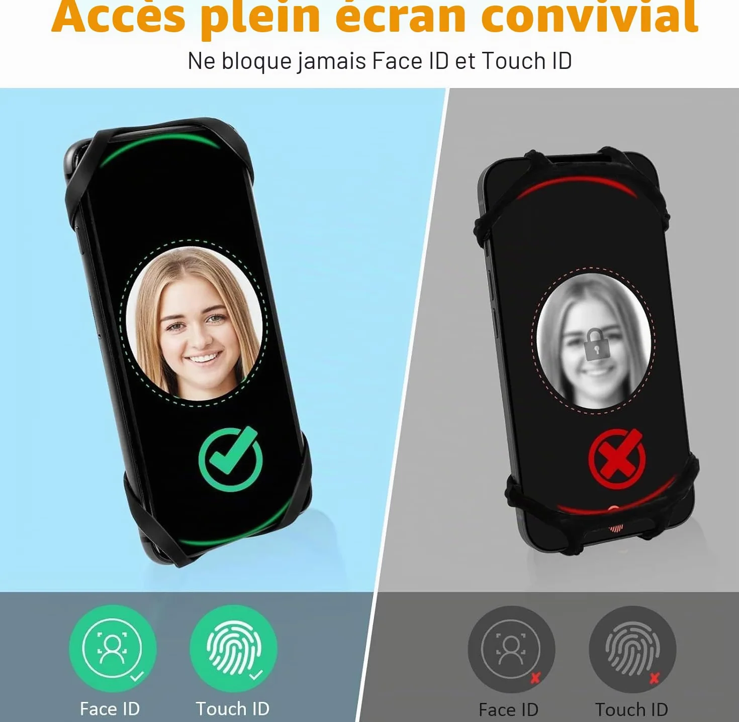 Uchwyt na telefon rowerowy z amortyzacją drgań 360° kompatybilny iPhone 17/16/15/14/13/12/11 Pro Max smartfon 4.5"-7.0" czarny