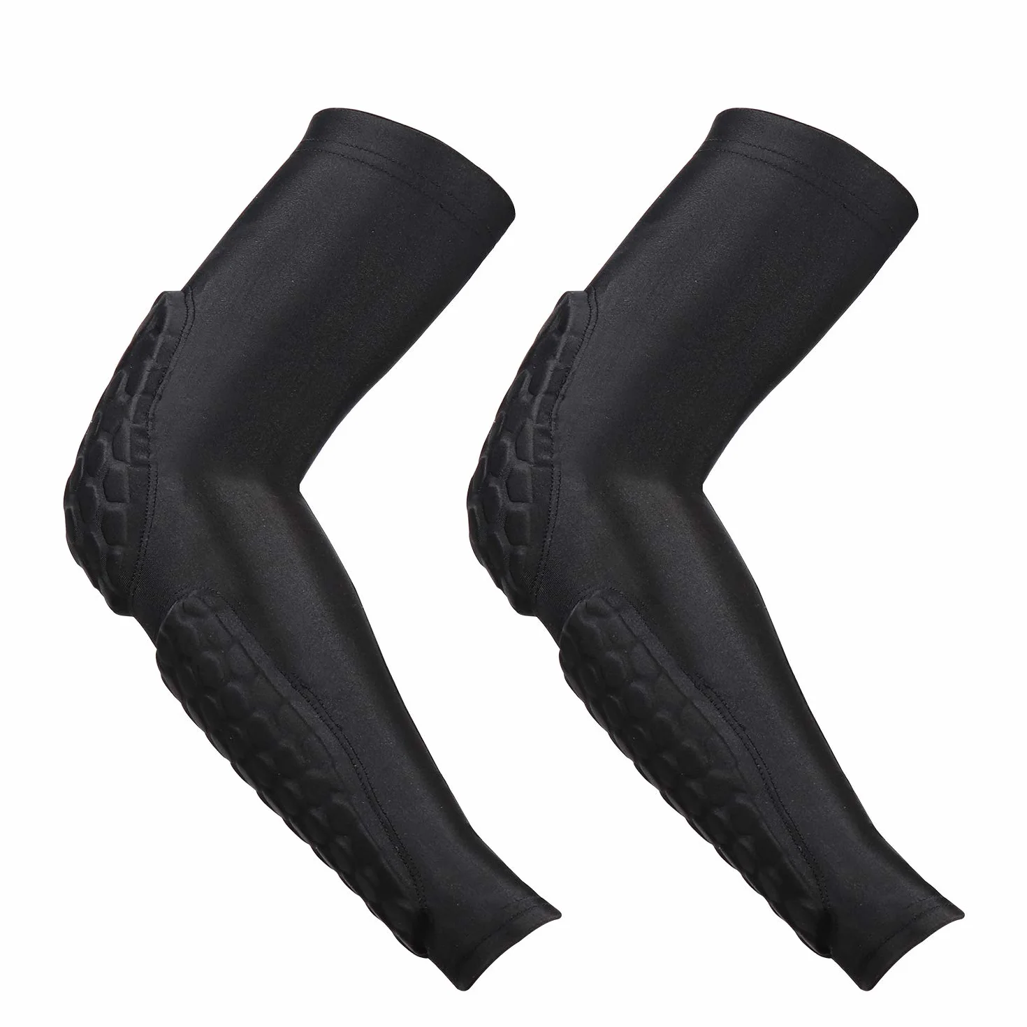 Lot de 2 coudières en nid d'abeille résistant aux chocs protection compression baseball football volley-ball cyclisme basket-ball taille M