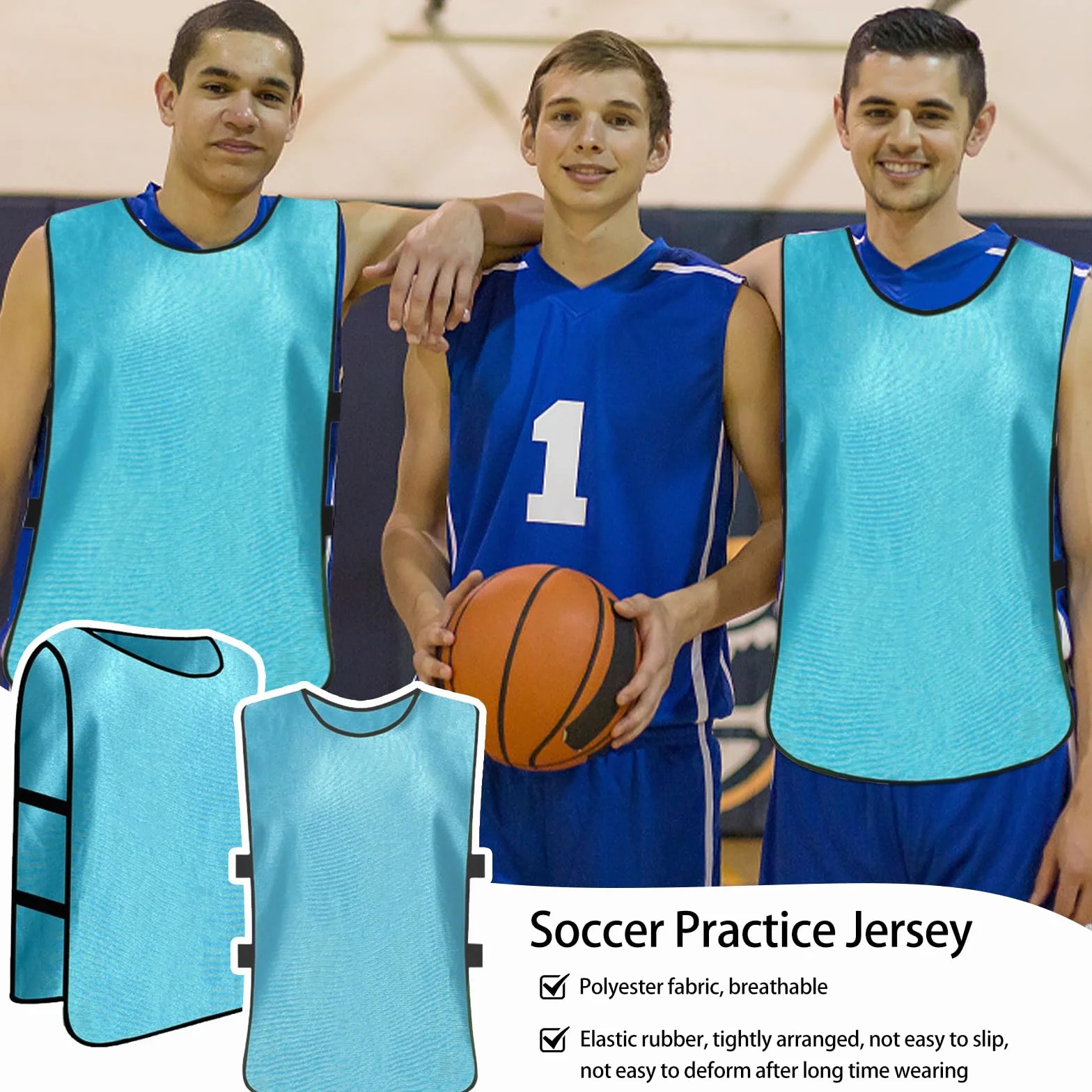 Chasuble Football Adulte Set, Fußball Leibchen, Gilet Sport Entraînement, Training Gilets Basket, Size XL