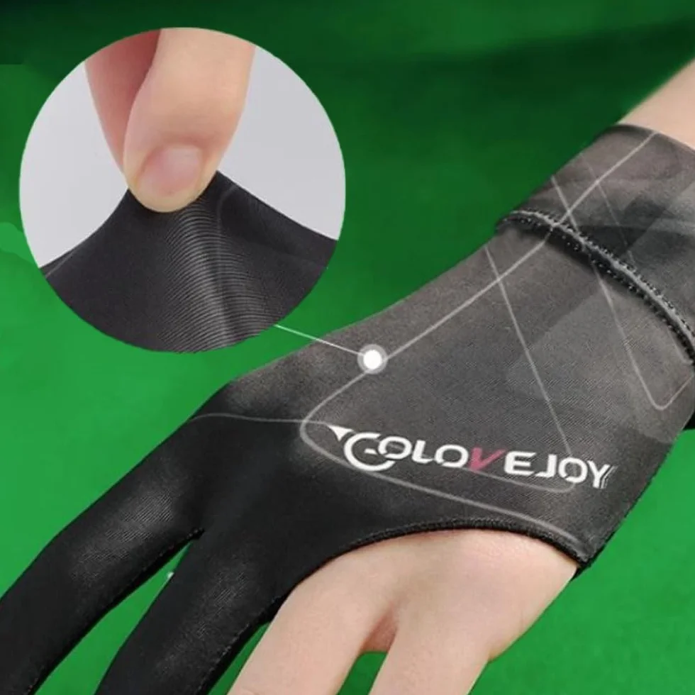 Gants de Billard Snooker à Trois Doigts Professionnel Main Gauche