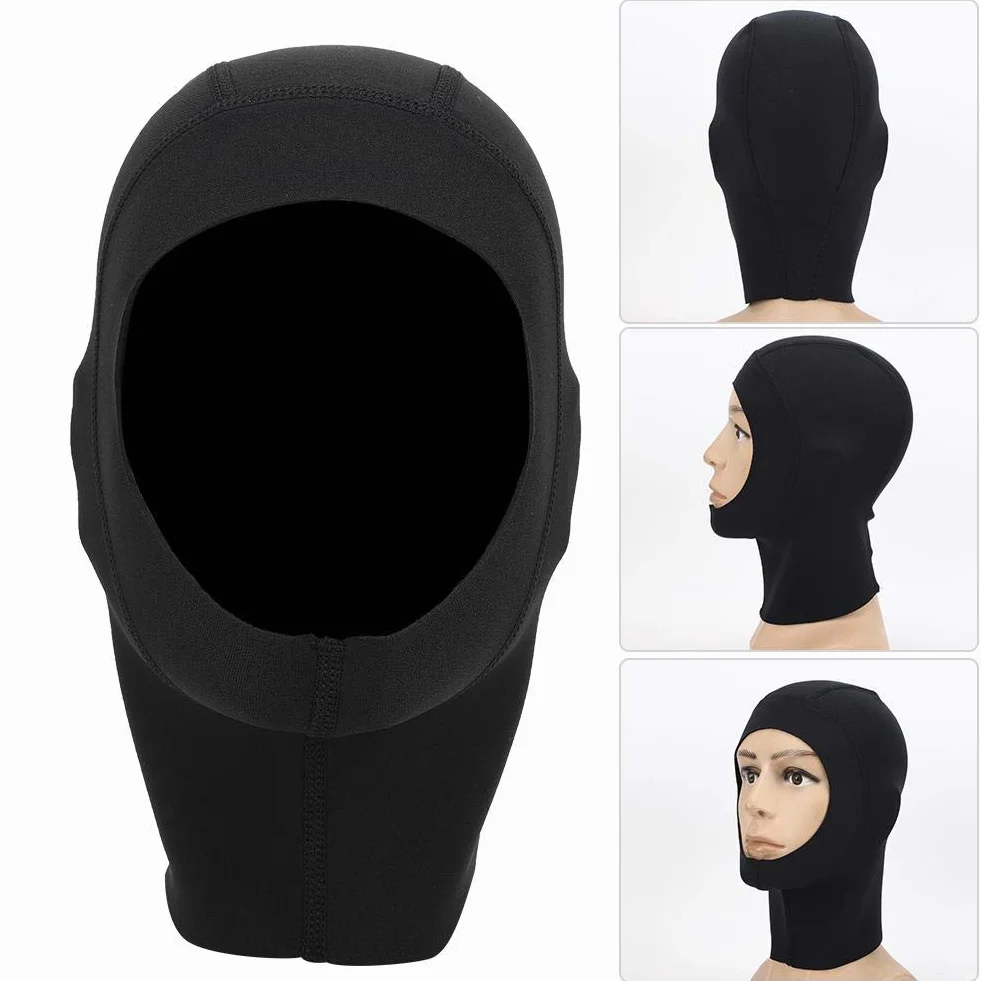 Capot de Plongée 1 mm Unisexe Capuche de Plongée Chapeau de Plongée Ecran Solaire Capuchon de Plongée