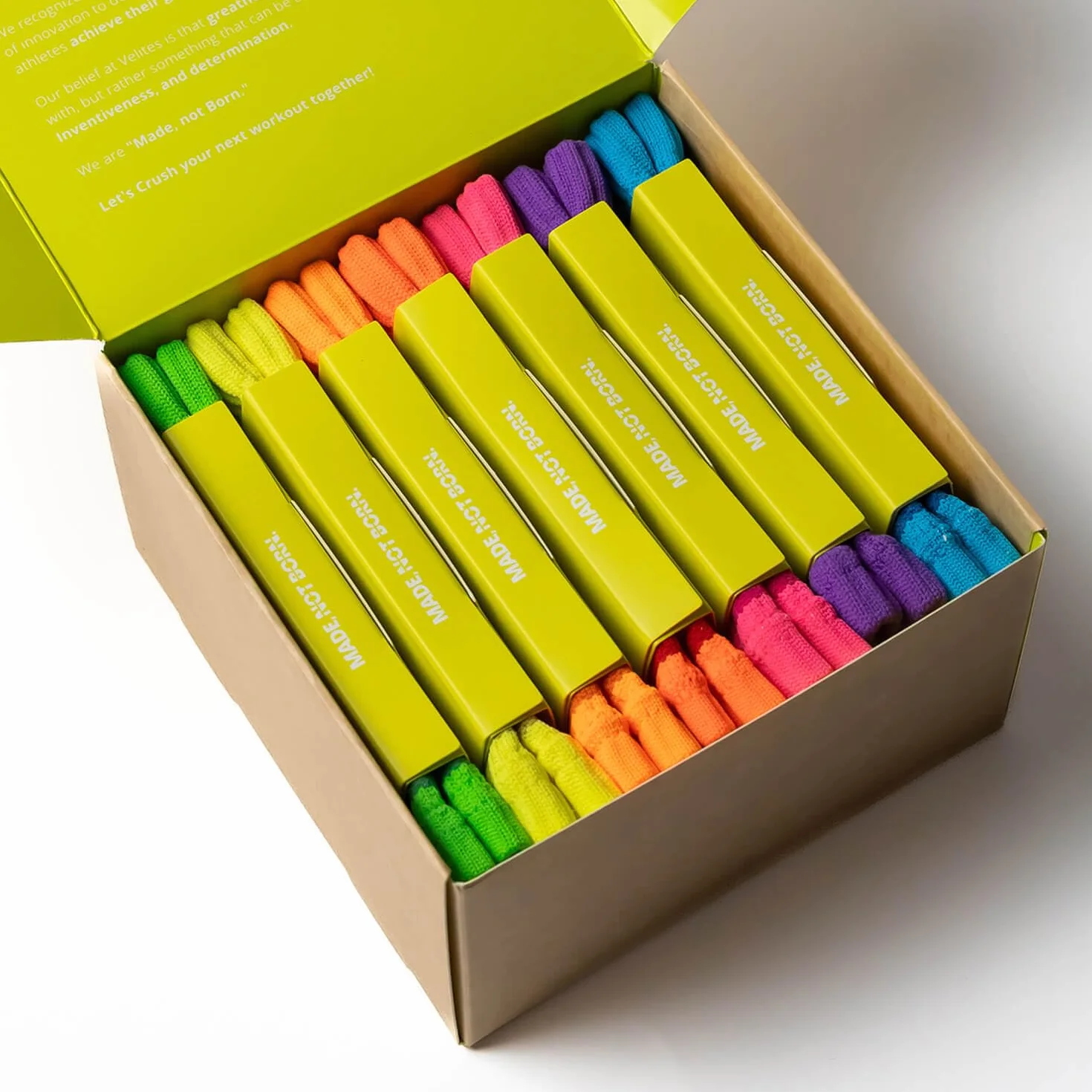 Velites Lot de 7 protège-poignets fluo Protection contre les frottements