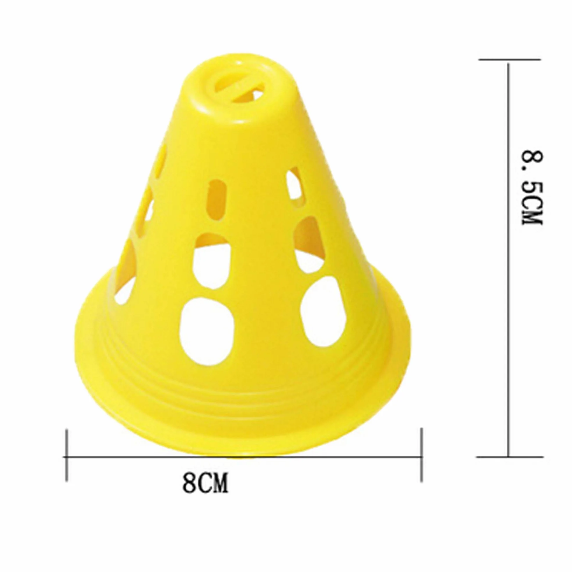 Cônes De Slalom 50 Pack Cônes de Circulation Signalisation Multicolores pour Football Sport d’Agilité