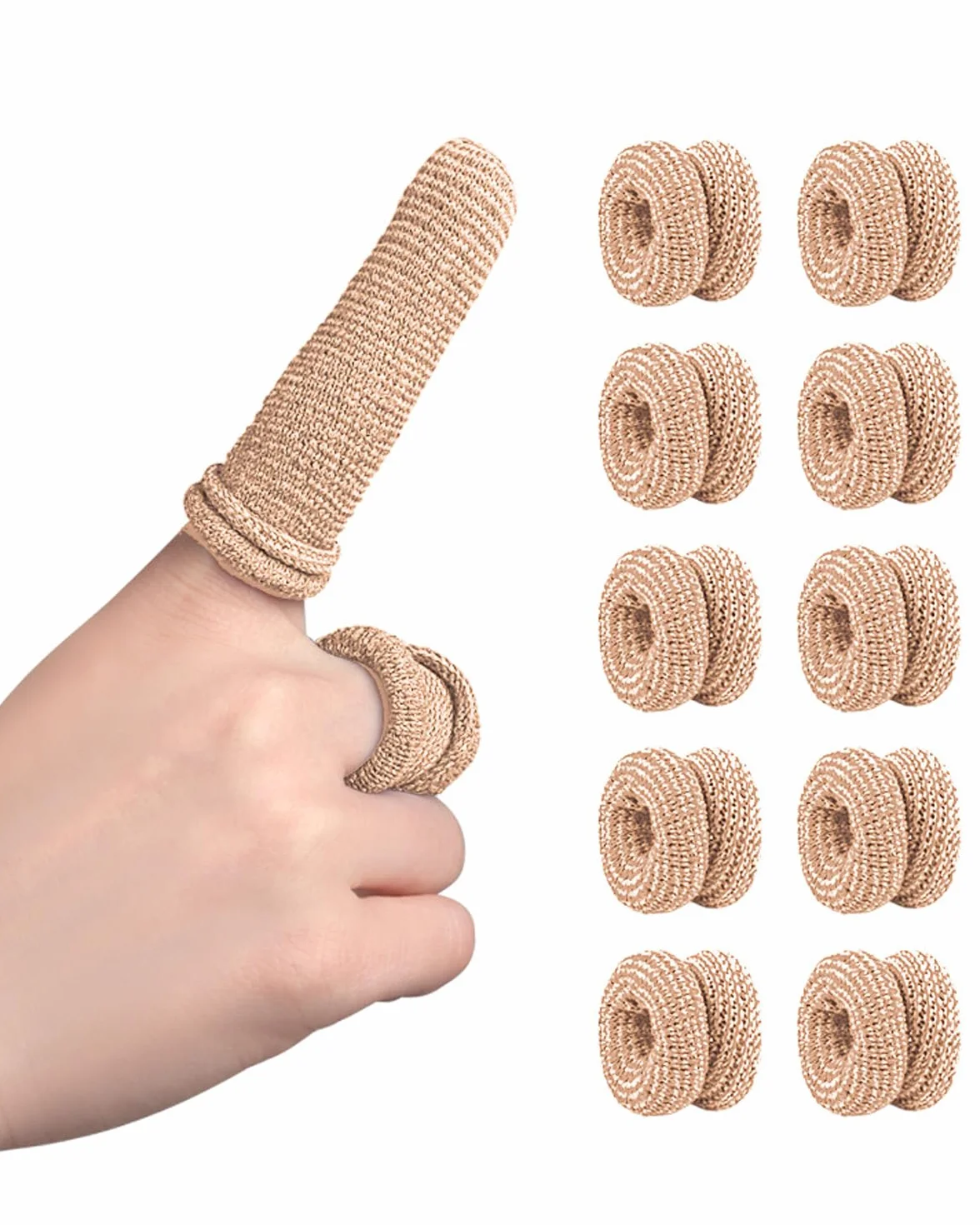Pansements Doigts Couleur Chair 10pcs Respirants Protection Travail Sport