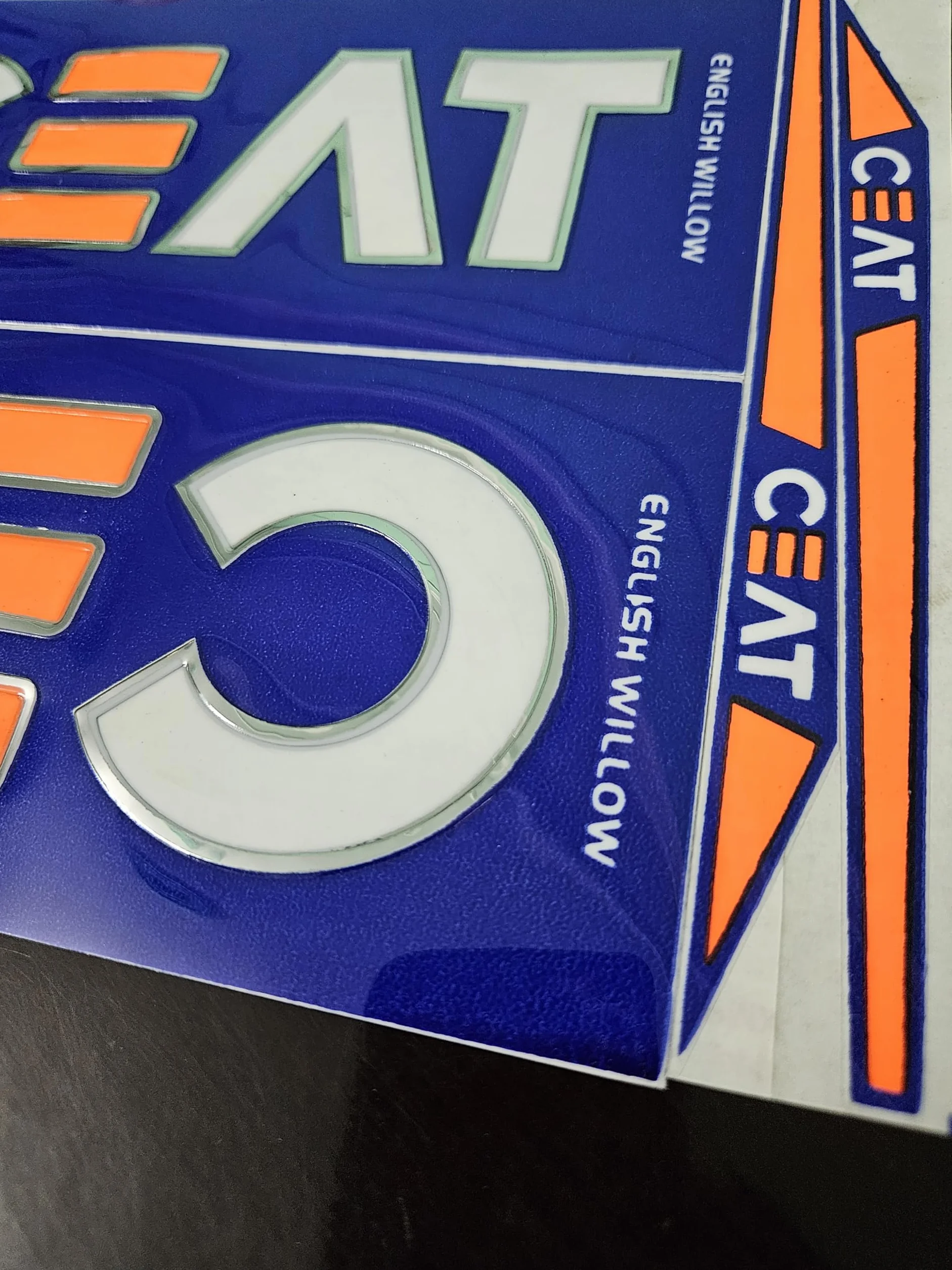 CEAT Rohit Sharma AYN Autocollant 3D en relief pour batte de cricket, accessoires de sport