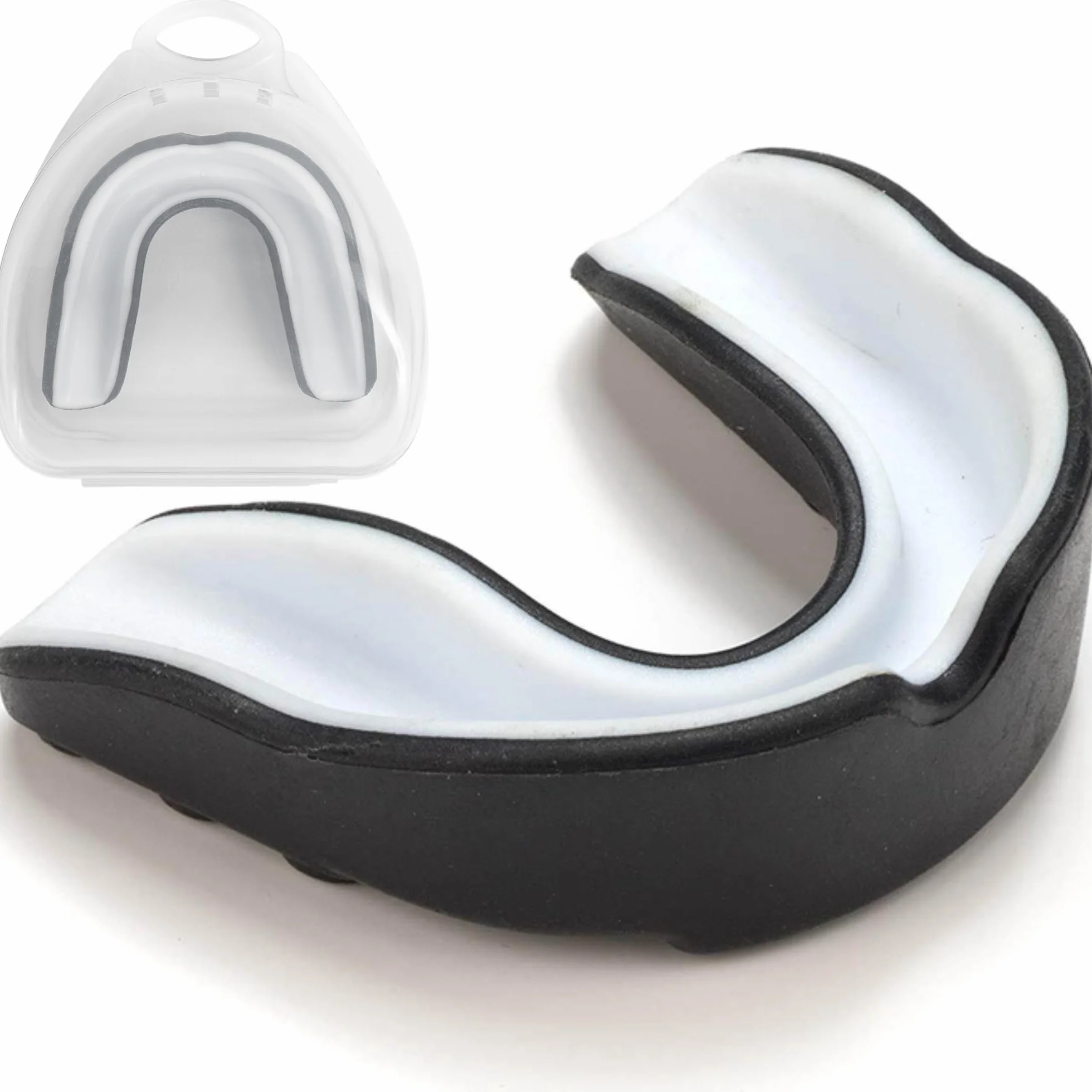 Protege Dent Boxe Silicone Moulable Noir Gouttiere Dentaire Protège Dents UFC