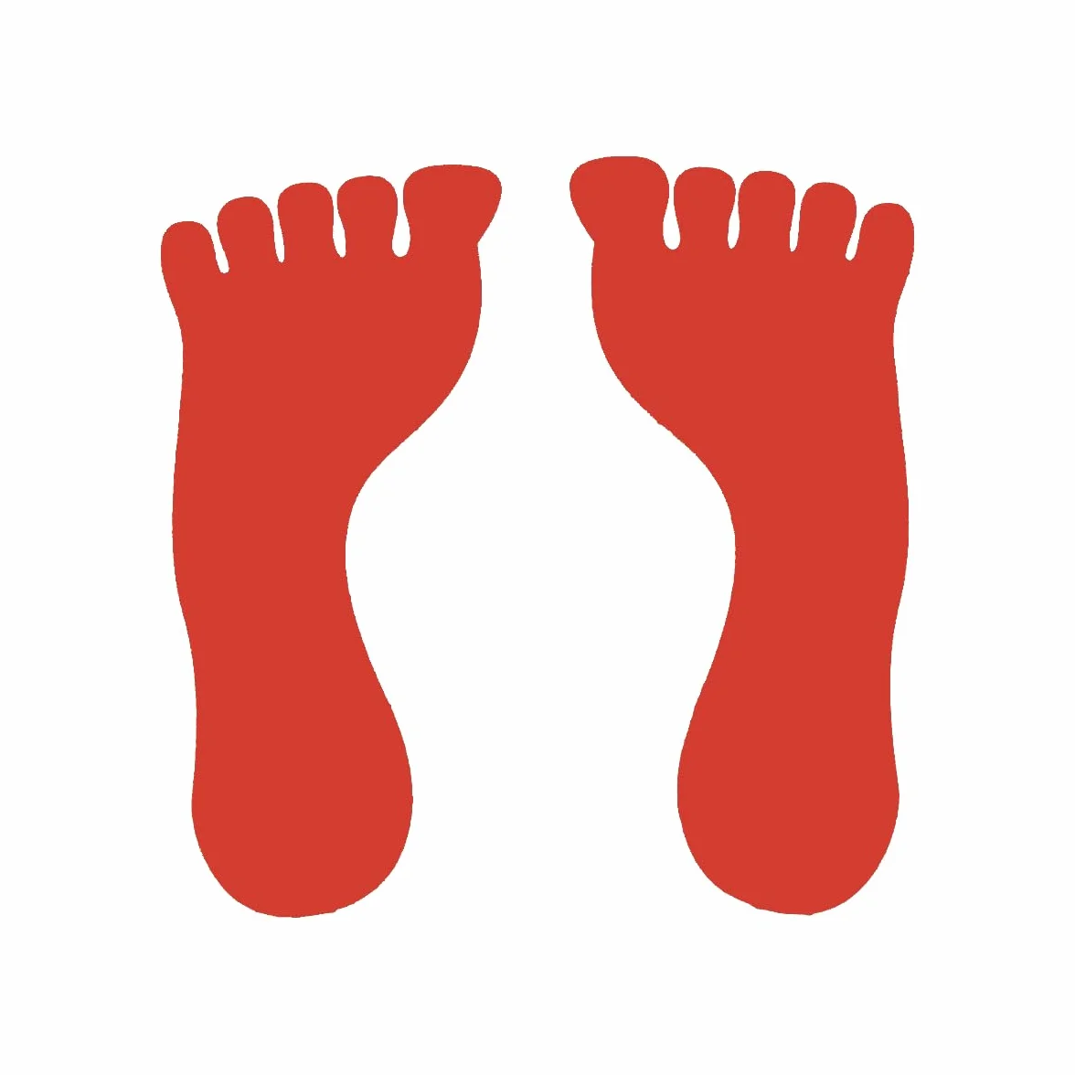 Paires d'empreintes de Pieds