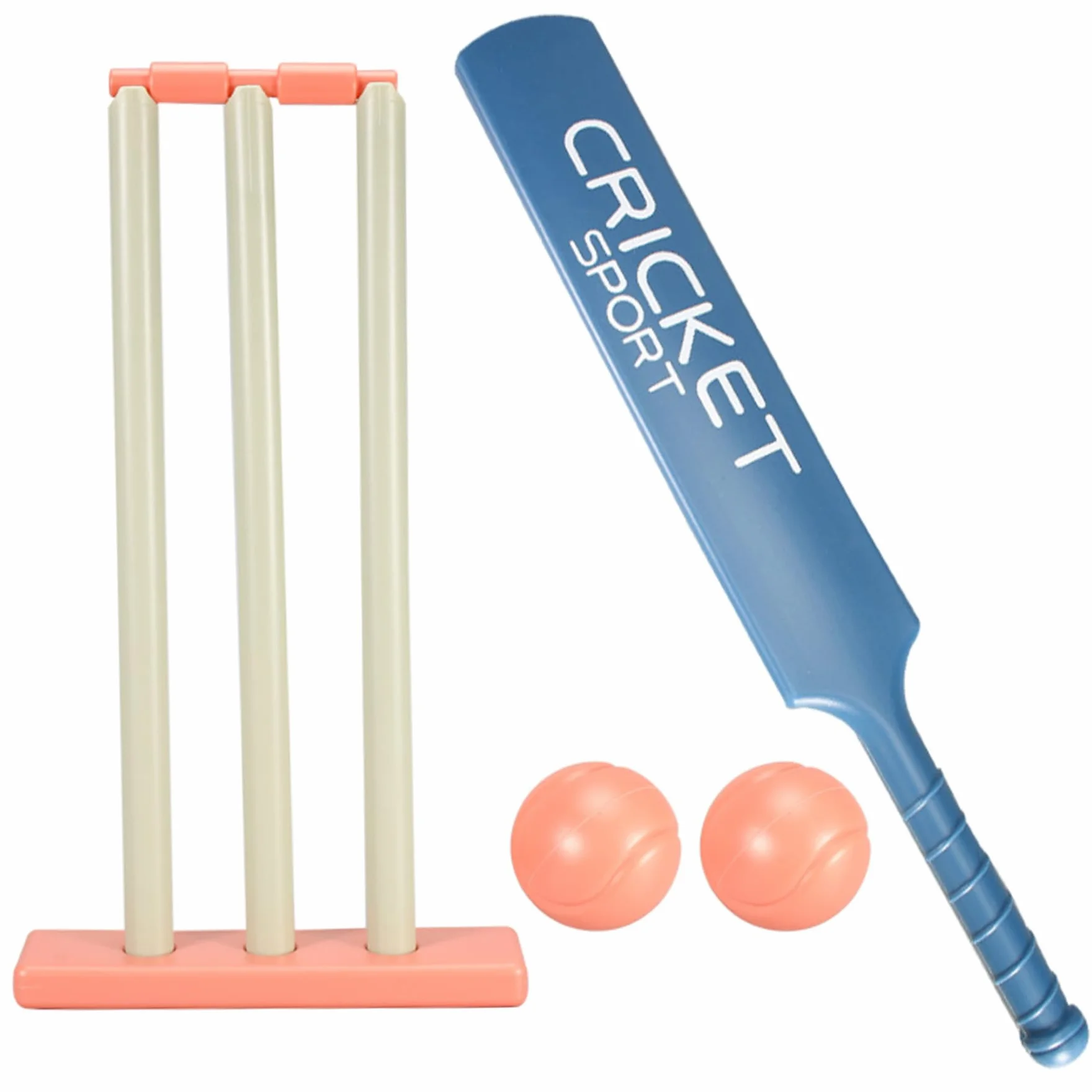 Ensemble de Cricket pour Enfants avec Batte et Souches en ABS, 2 Balles, Jeu d'Interaction Parent-Enfant