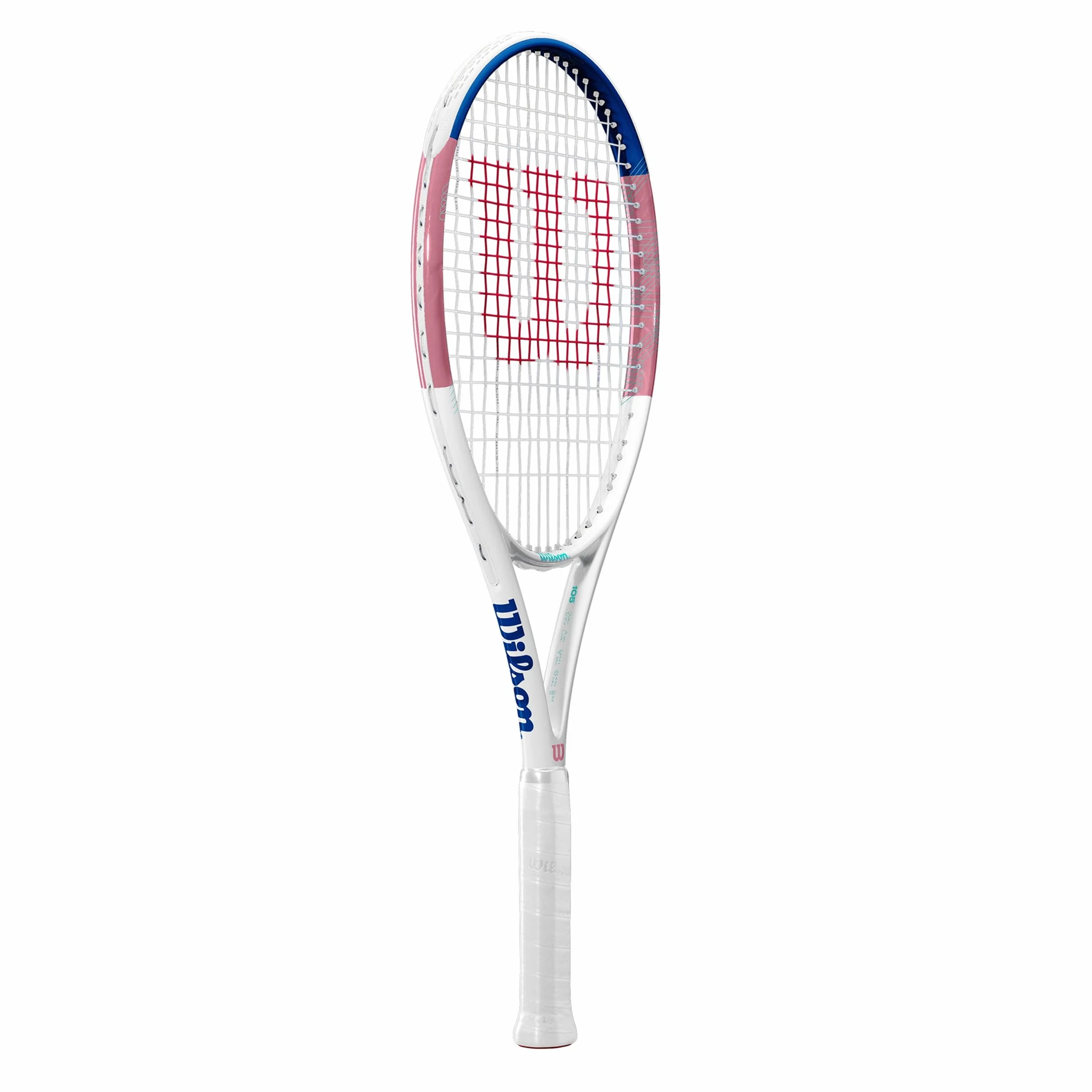 Wilson Allure Raquette de Tennis Pré-cordée Rose Bleu