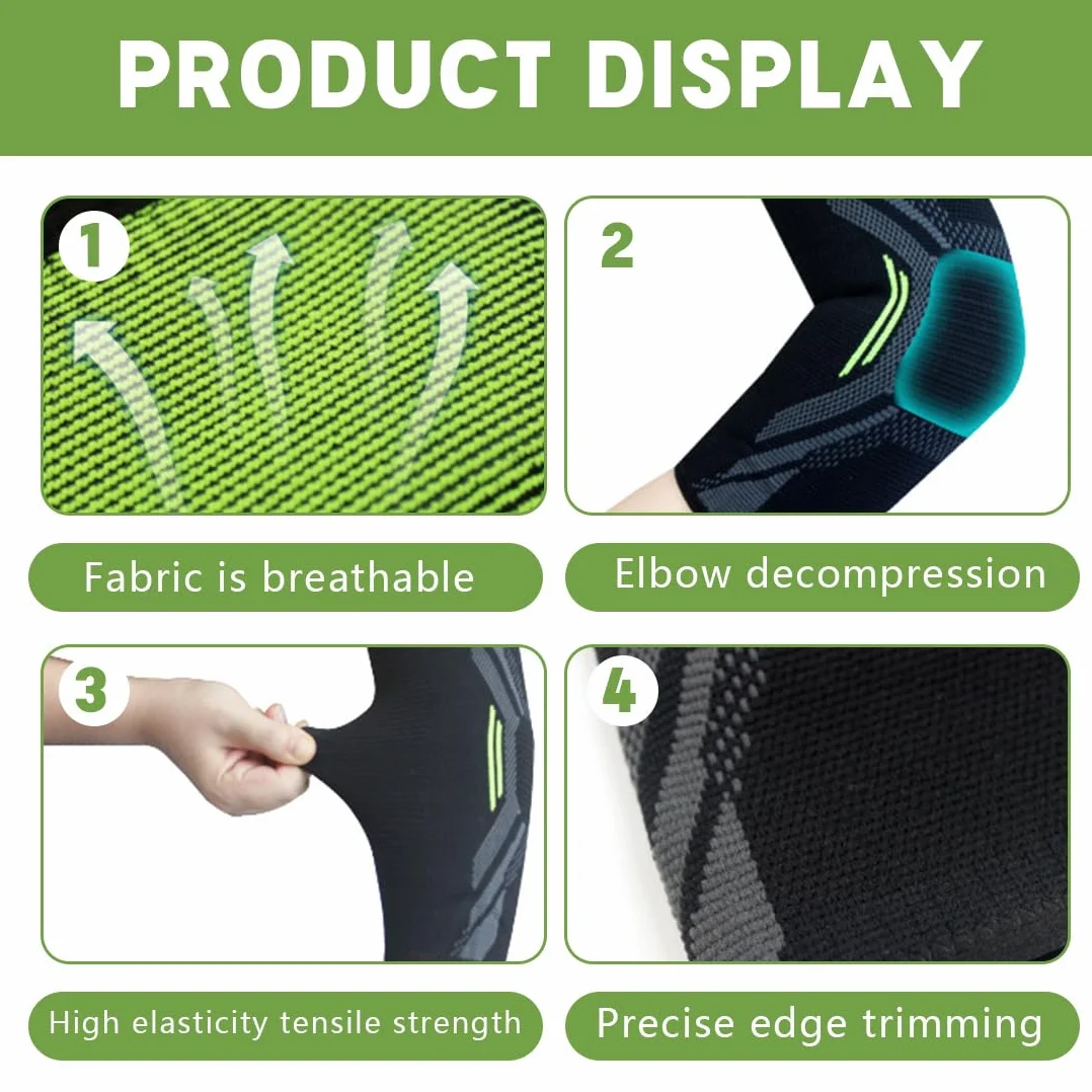 Coudière De Compression Sportive Pour Tennis, Gym, Crossfit Et Golf