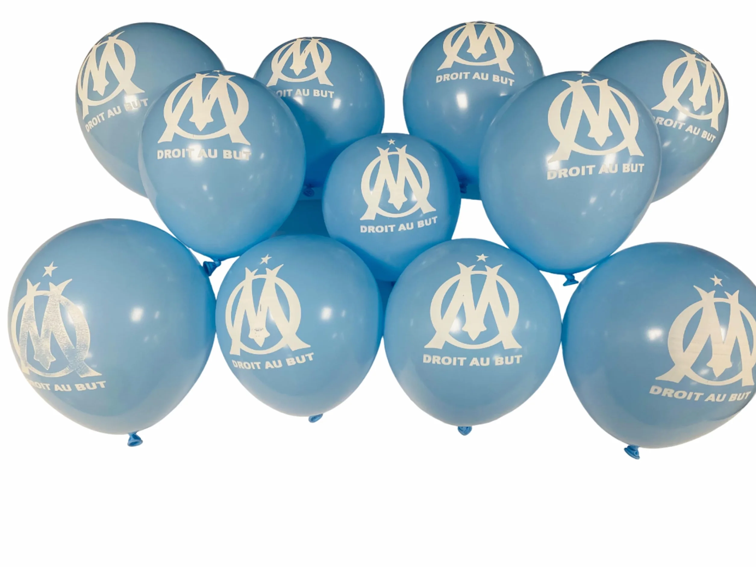 Collection officielle OM ballon baudruche imprimé Olympique de Marseille 11 pièces