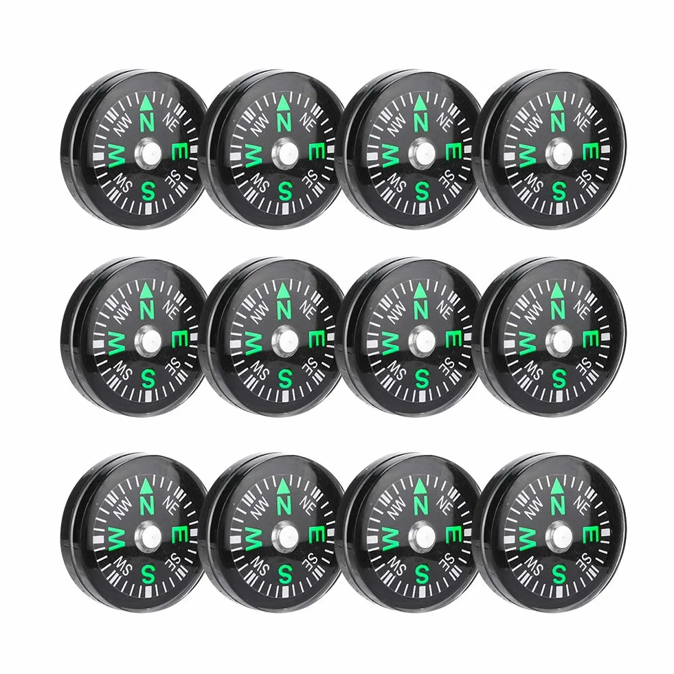 DEWIN Boussole de Poche 20mm Mini Remplie d'Huile pour Randonnée Camping