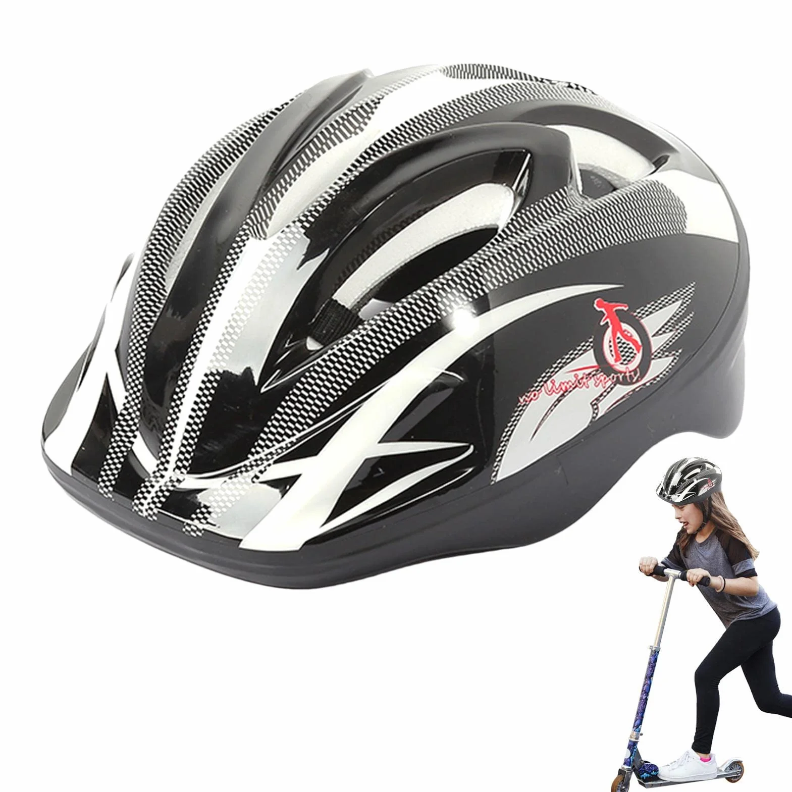 Casques de skateboard Lambo pour enfants - Casque de protection multi-sports réglable vélo, skateboard, football