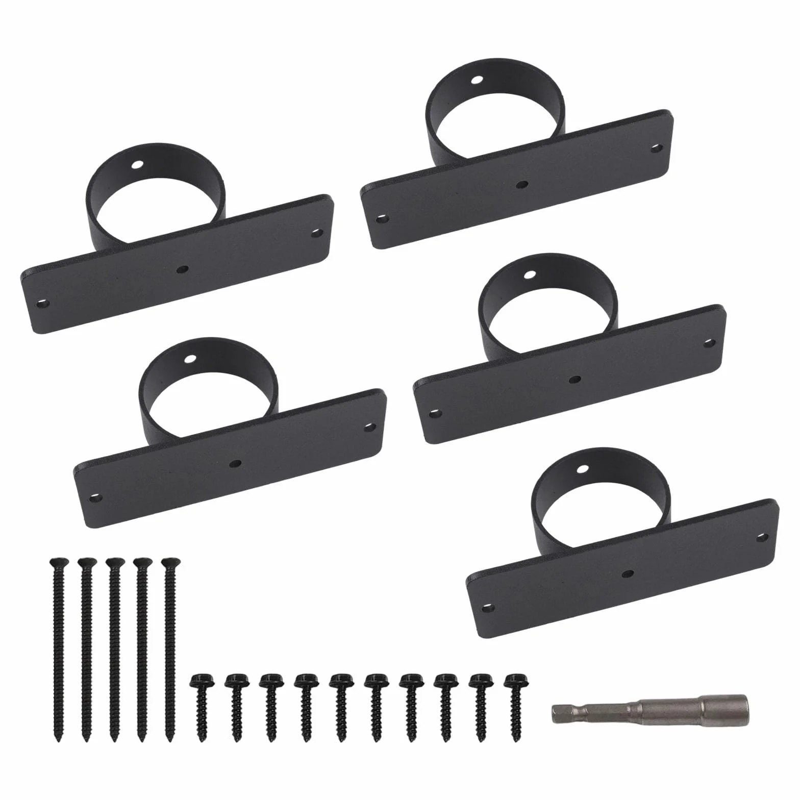Supports d'ancrage pour cordes en acier inoxydable 304 noir extérieur clôture quai