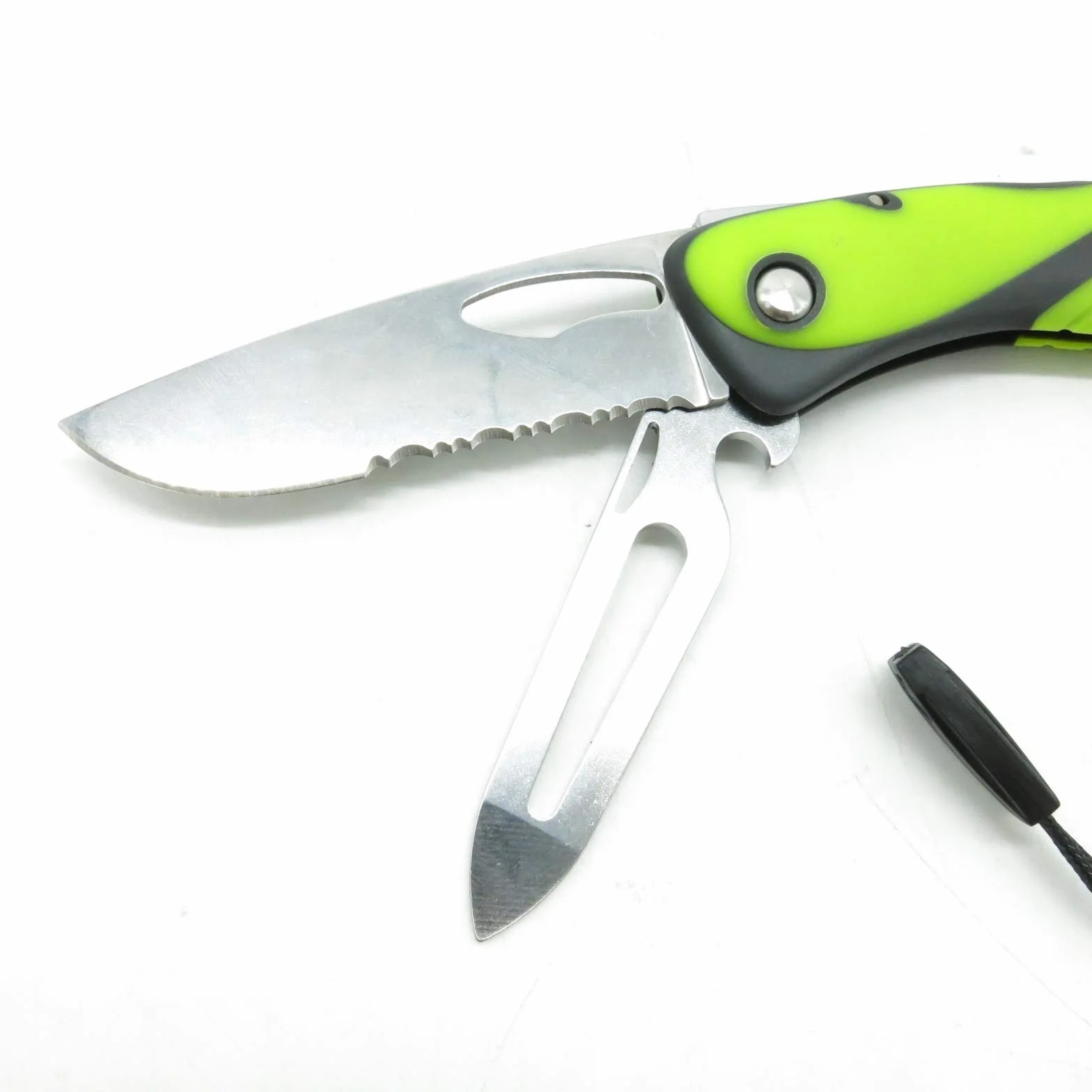KNIFE OFFSHORE SHACKL KEY SPIKE FLUO BLK